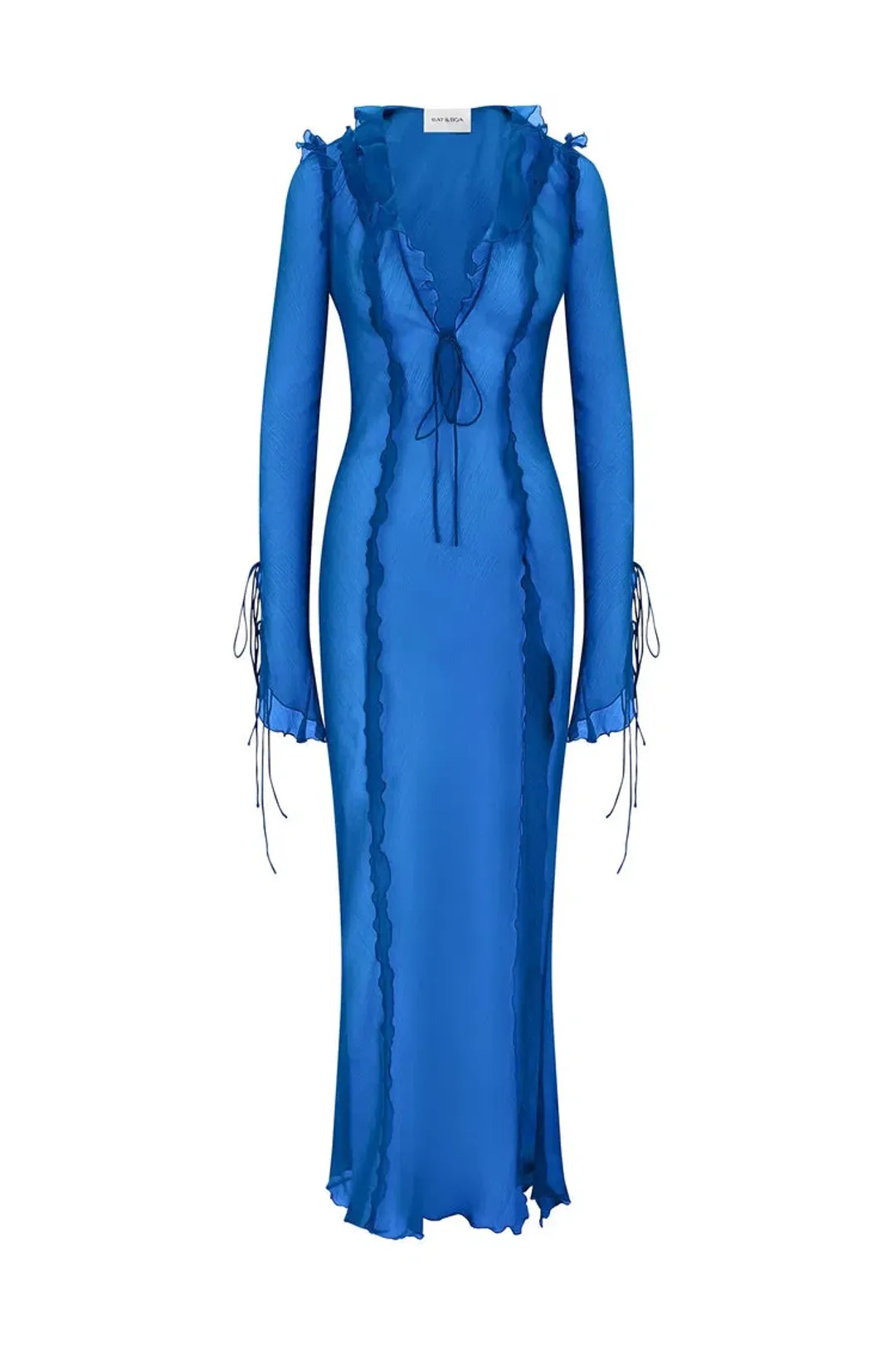Rat & Boa Farretti Maxi Dress Blue Size 8 for rent on The Volte - main image