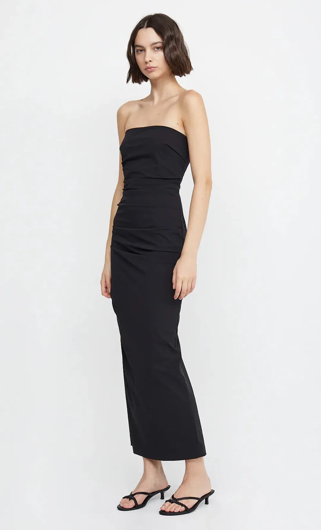 Bec & Bridge Zelie Strapless Maxi Dress Black Size AU 6 for rent on The Volte - main image
