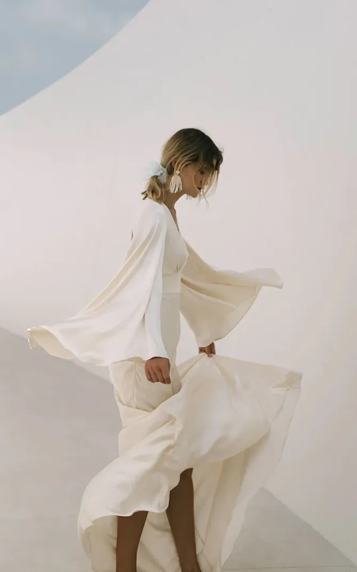 Shona Joy La Lune Backless Maxi Ivory Size AU 10 - Image 4