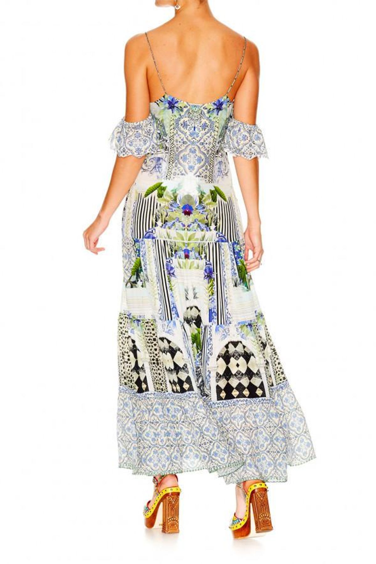 The Sweet Escape Long Button Down Tiered Dress - Image 3