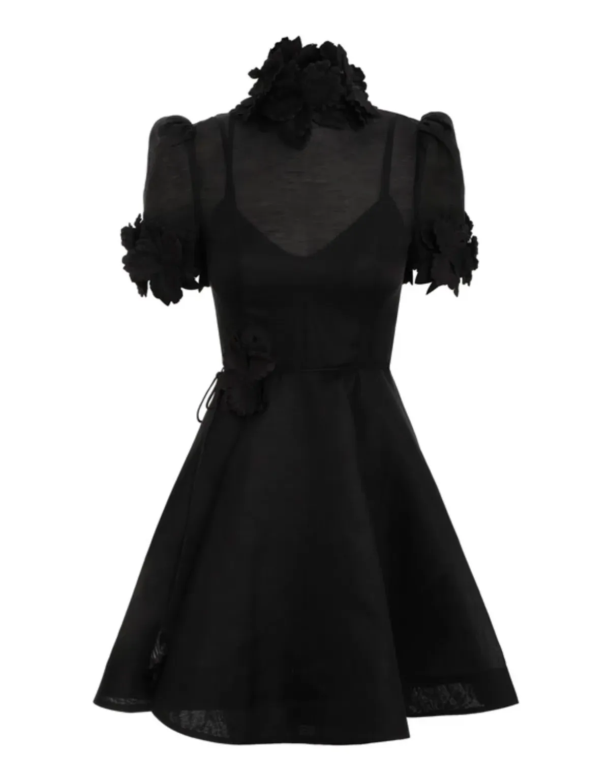 Zimmermann Luminosity Lift Off Black Flower Mini Black Size 0 / AU 8 - Image 3