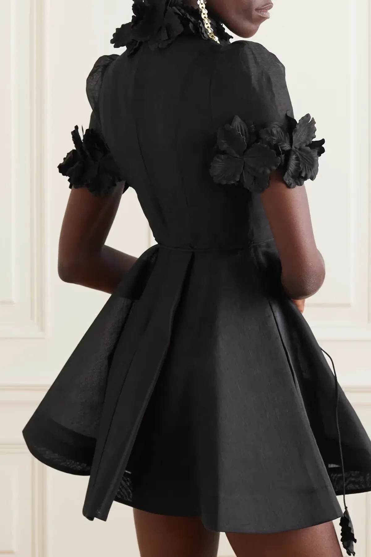 Zimmermann Luminosity Lift Off Black Flower Mini Black Size 0 / AU 8 - Image 2