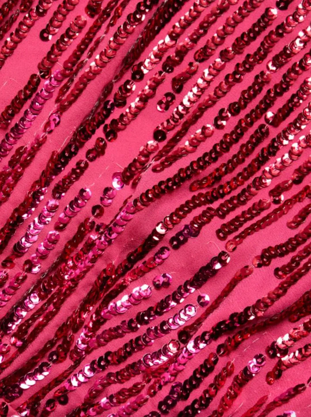 Rixo London Lara Sequined Mini Dress Hot Pink Size 10 for rent on The Volte - main image