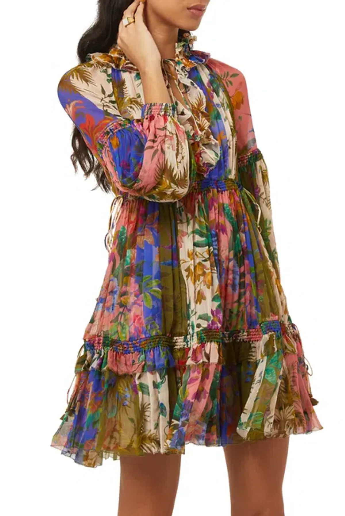 Zimmermann Tropicana Lantern Mini Spliced Multi Size 0 / AU 8 - Image 3