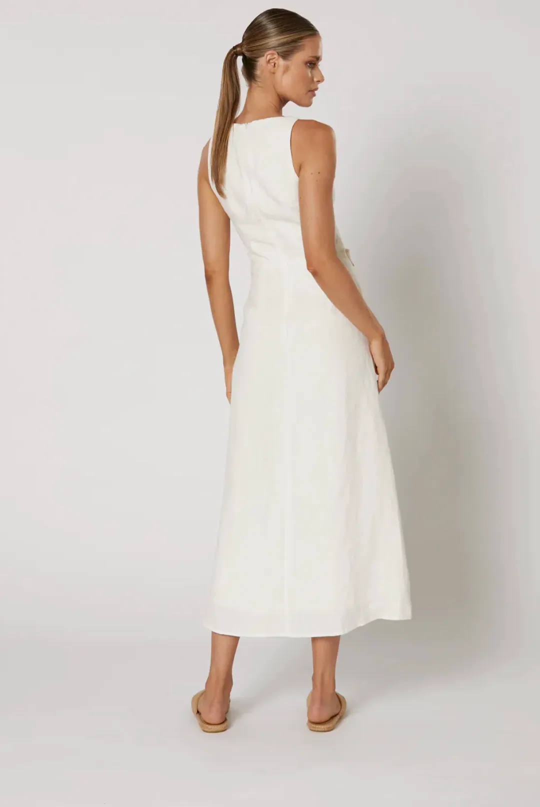 Winona Kalina Midi Dress in White Size M / AU 10 for rent on The Volte - main image