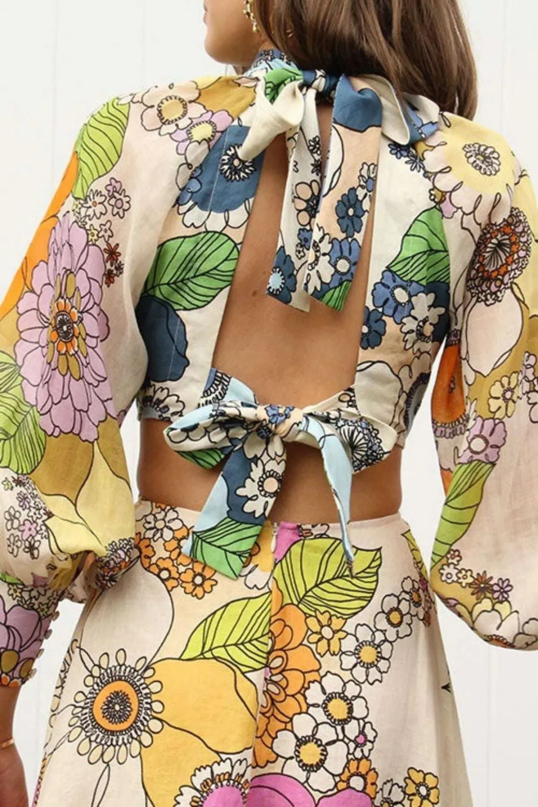 Alemais Farrah Cut Out Midi Dress Multi Size AU 8 for rent on The Volte - main image