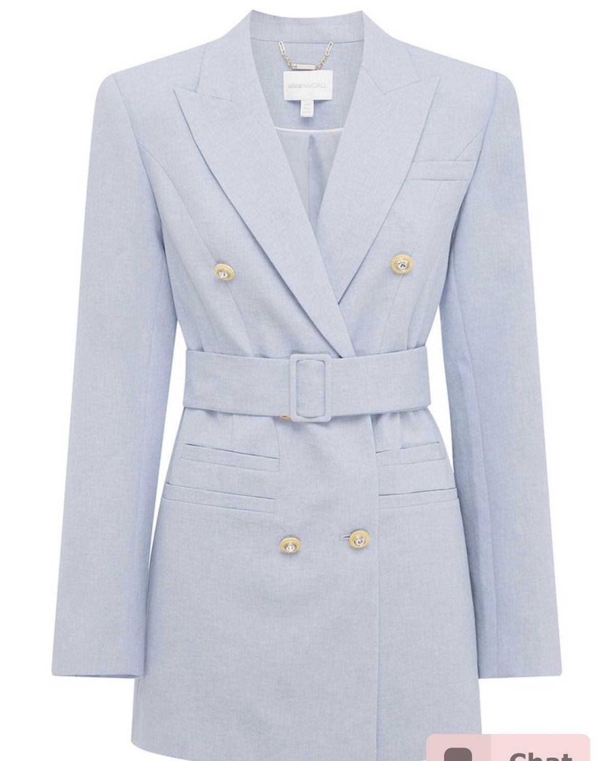 Alice McCall That’s All Blazer Mini Dress Blue Size 4 - Image 5