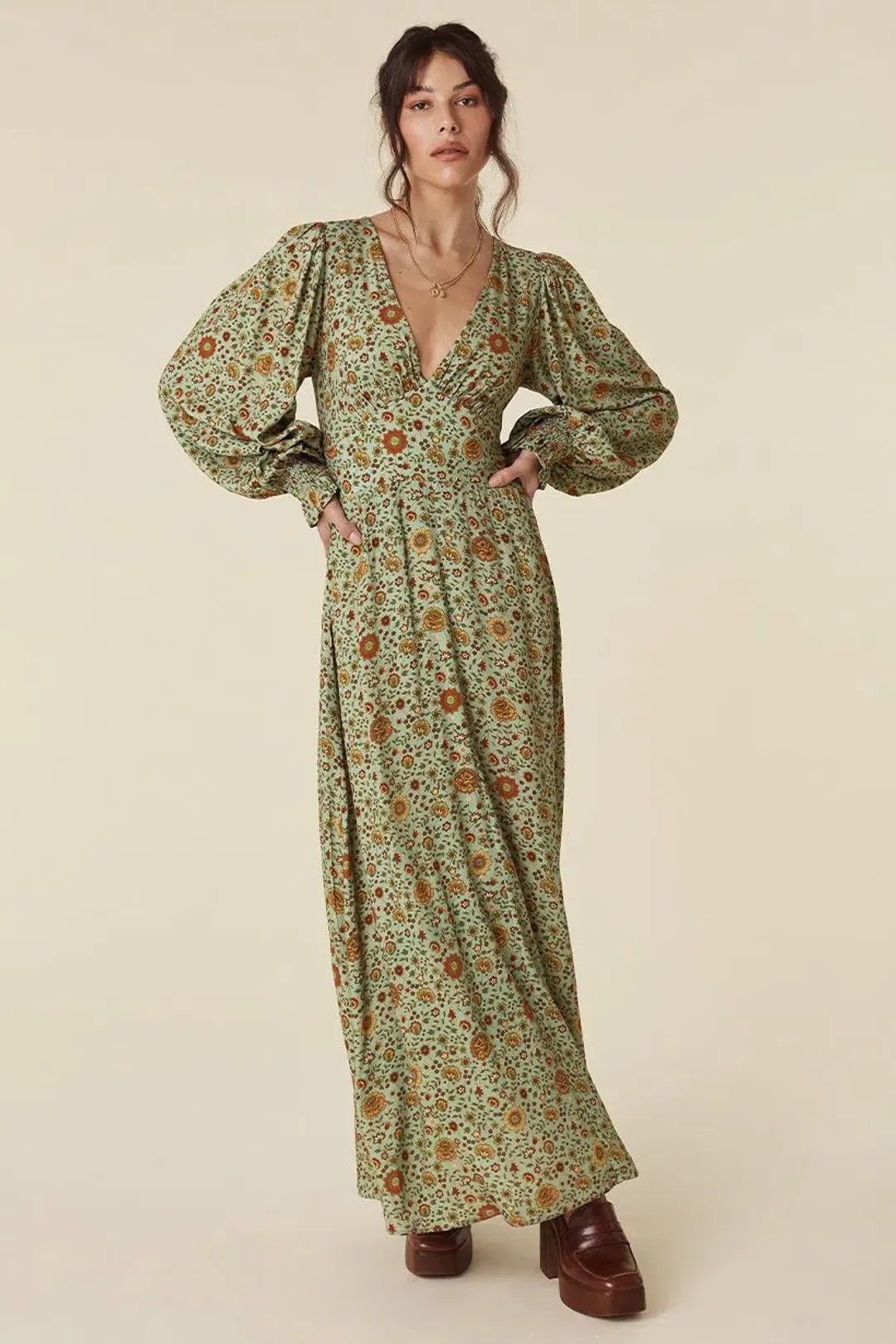 Spell Lady Untamed Gown Floral Size 8 for rent on The Volte - main image