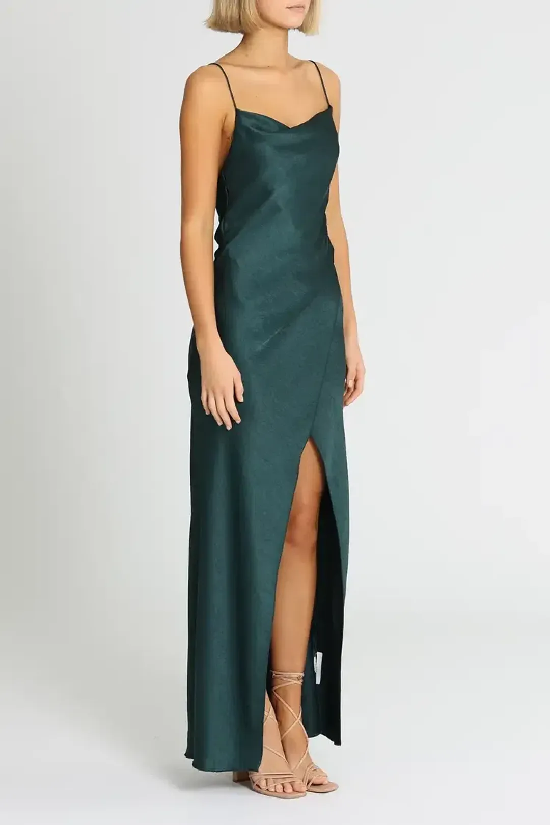 Camilla and Marc Bowery Slip Dress Fitzgerald Green Size 12 for rent on The Volte - main image