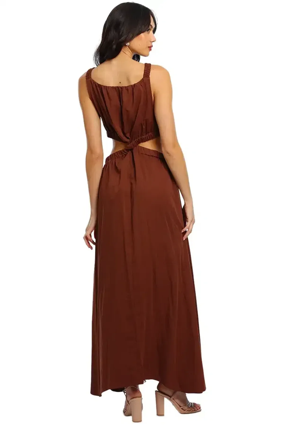 Camilla and Marc Coppola Maxi Dress Brown Size 10 - Image 3