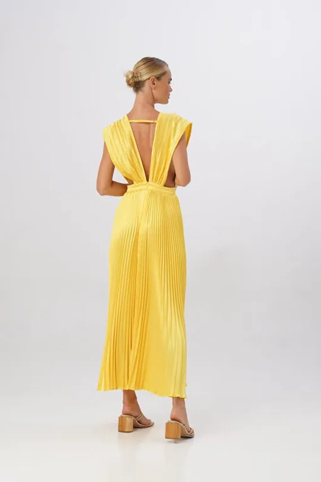 L’Ideè Canary Gala Gown Yellow Size 10 for rent on The Volte - main image