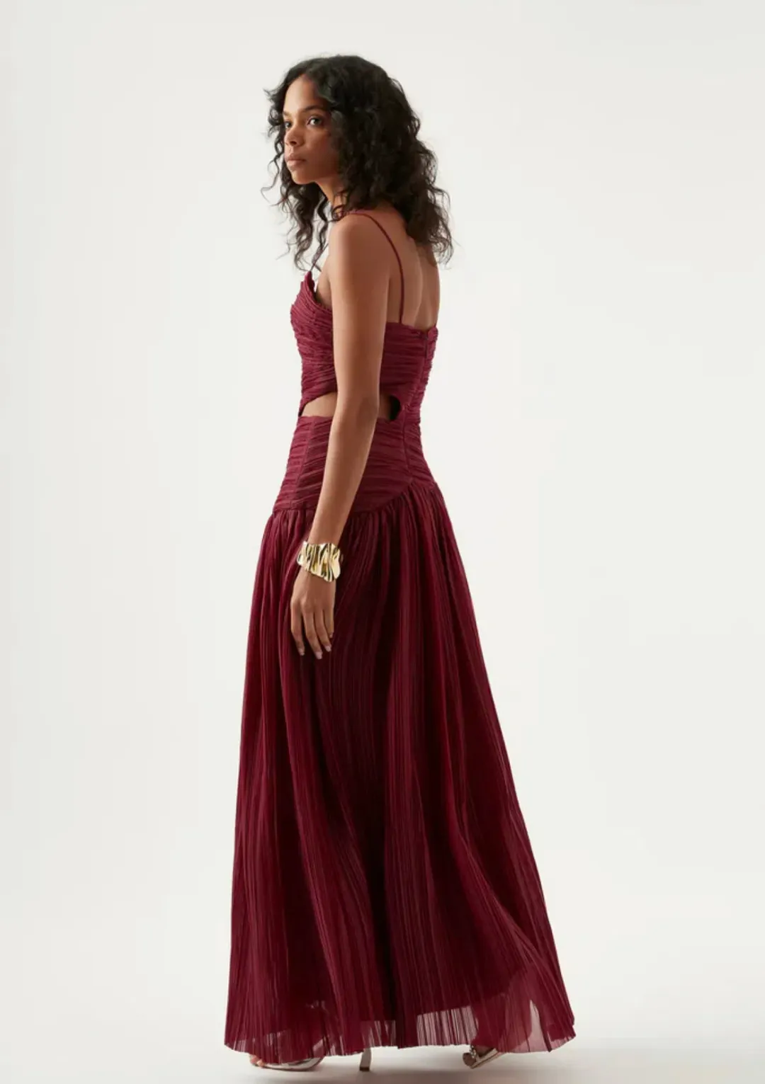 Aje Laurier Wave Maxi Dress Size AU 12 for rent on The Volte - main image