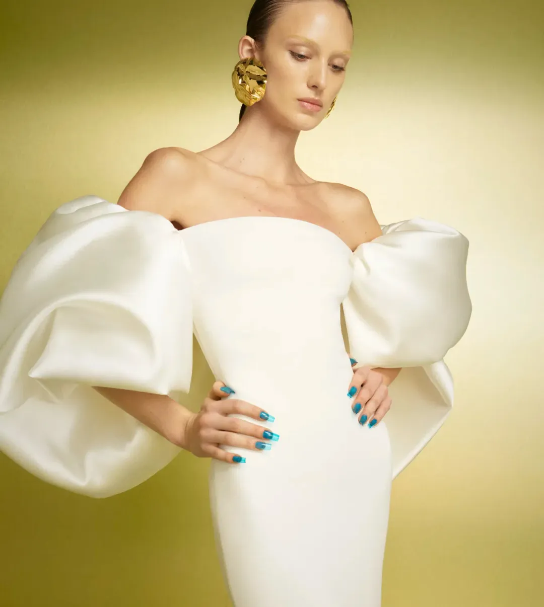 Solace London Pia Maxi Dress in Cream Size 10 for rent on The Volte - main image