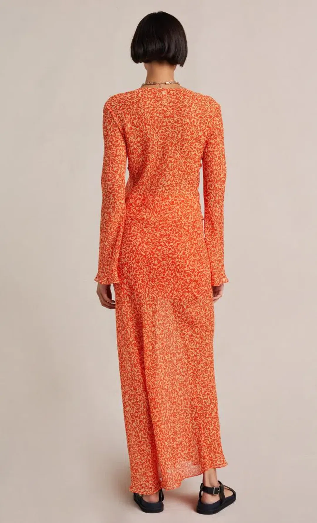 Bec & Bridge Cheri Long Sleeve Top in Orange Size 16 for rent on The Volte - main image