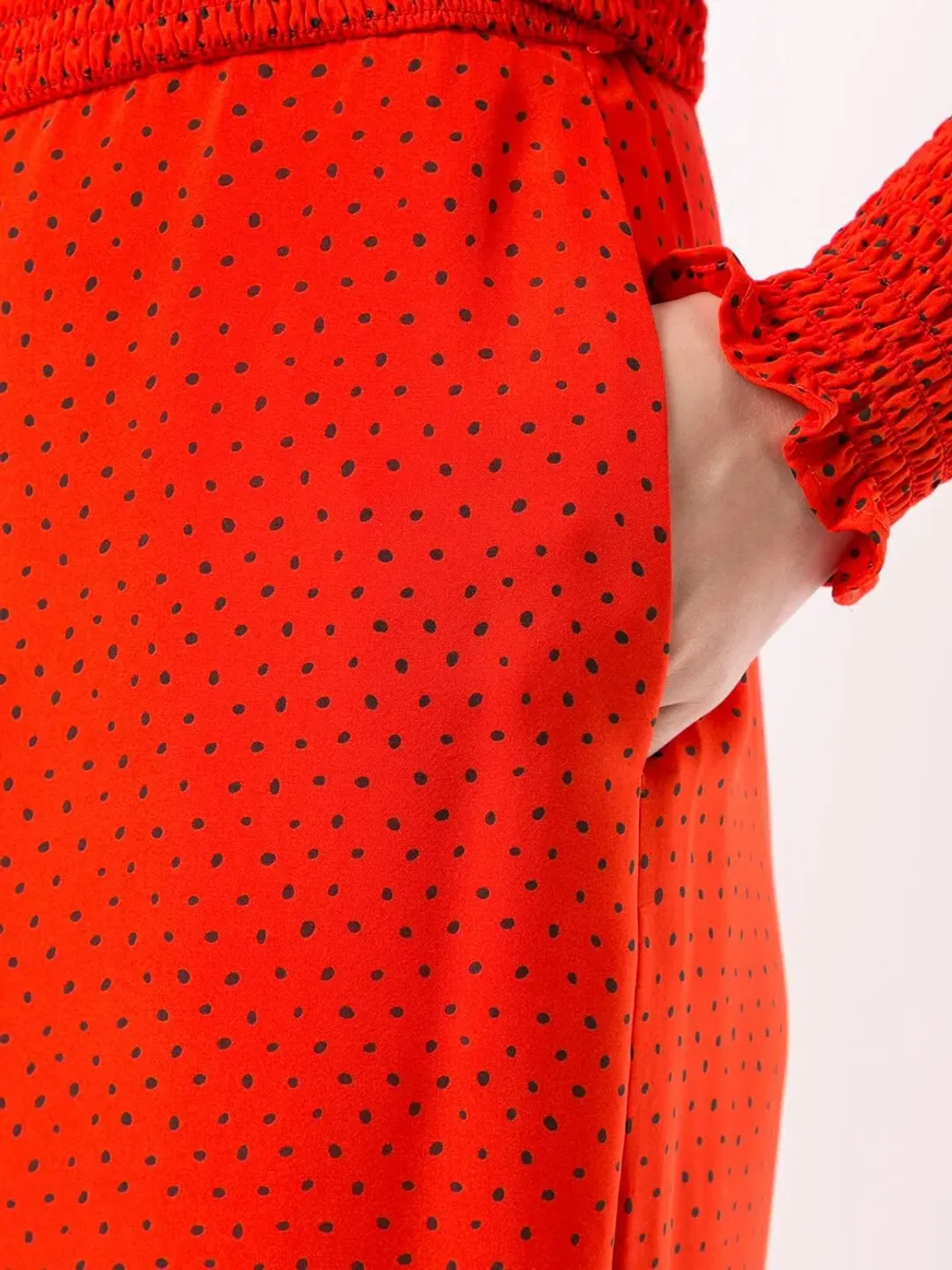 Rachel Gilbert Cordelia Top and Pants Set Red Size AU 12 for rent on The Volte - main image