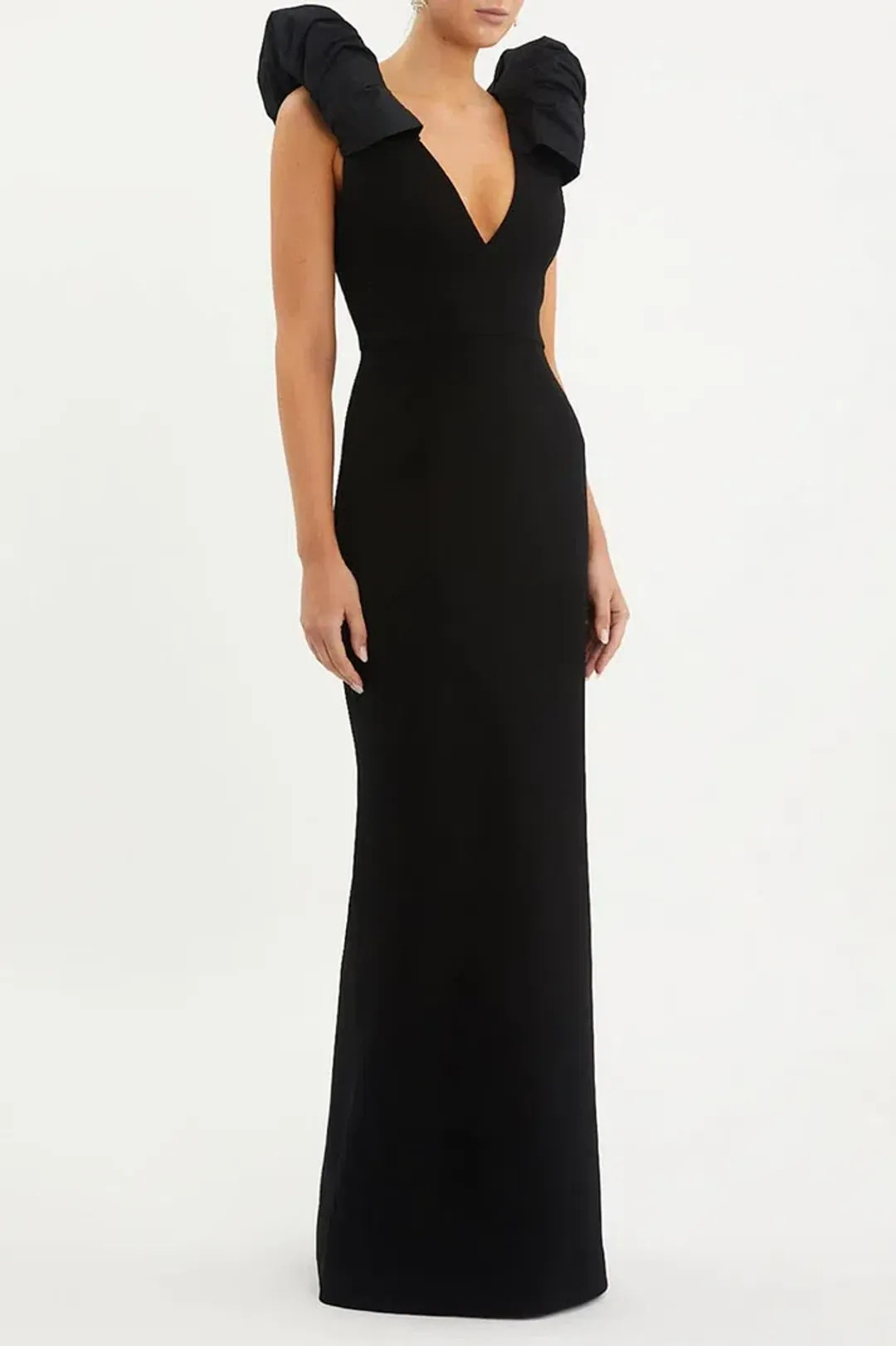 Rebecca Vallance Katie Gown Black Size 8  for rent on The Volte - main image