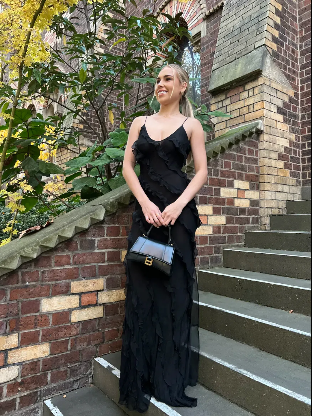 Rat & Boa Selena Dress Black Size 6  for rent on The Volte - main image