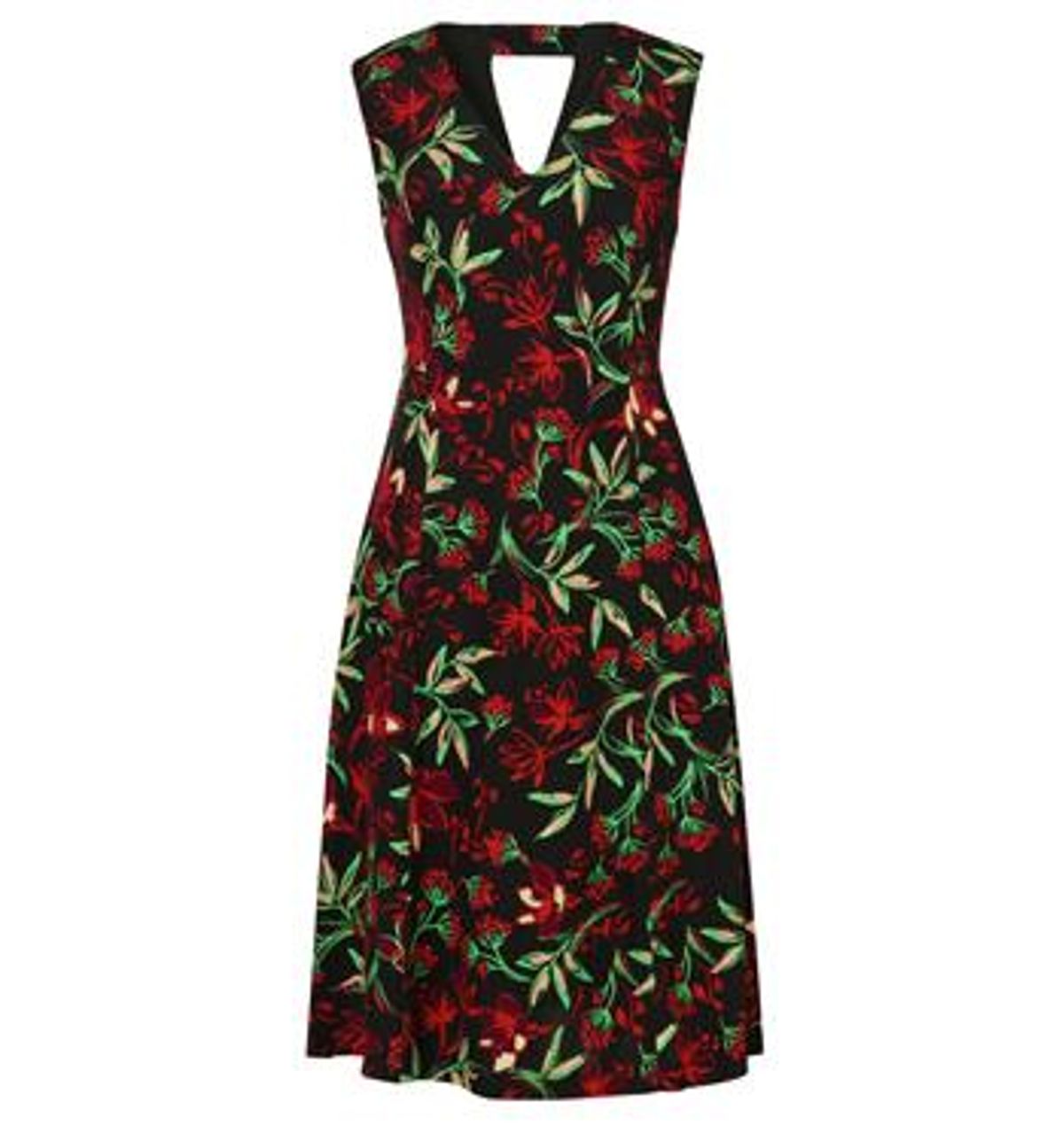 David Lawrence Dark Print Dress - Image 2