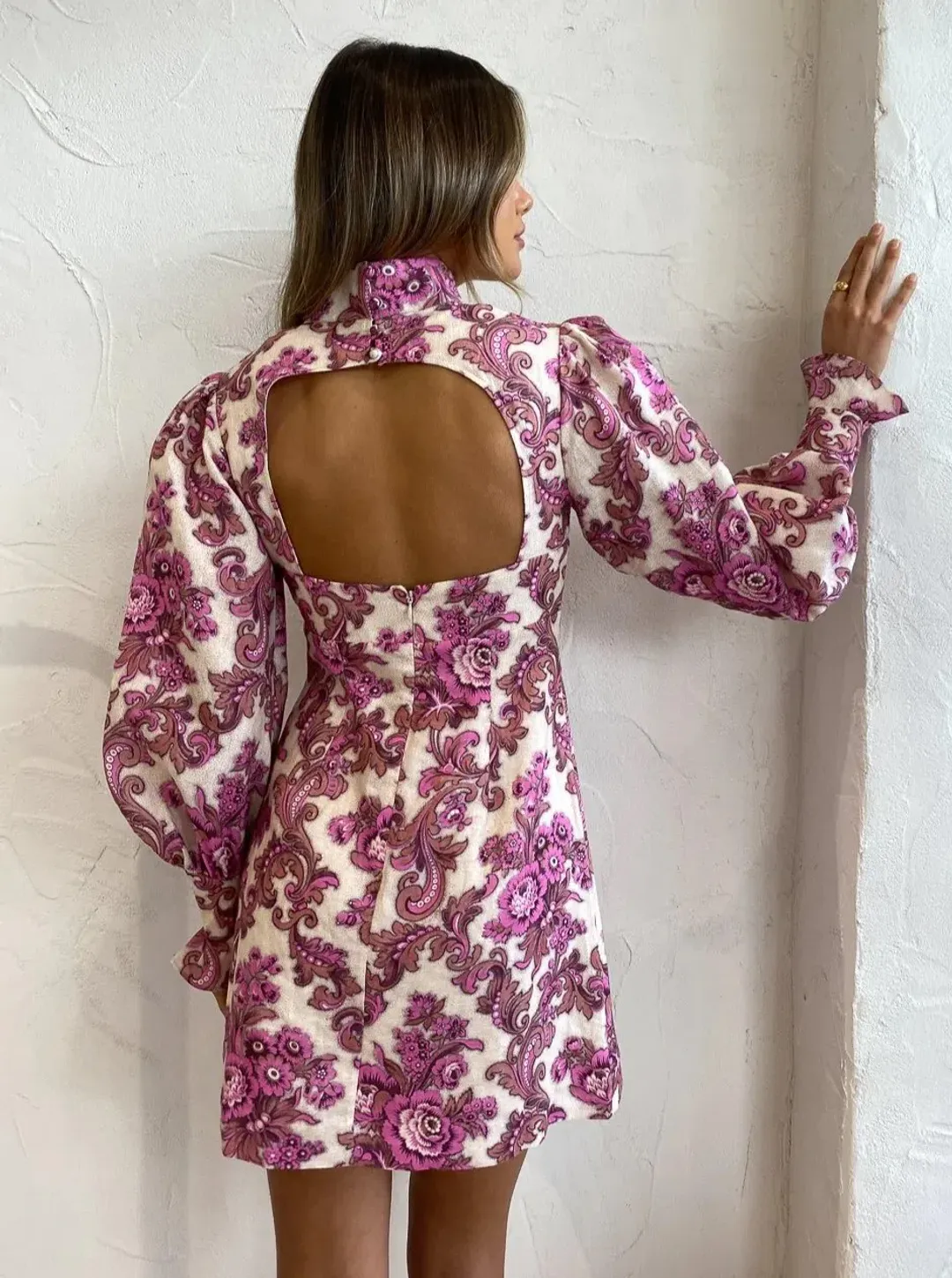 Alemais Isla Mini Dress Print Size 10 for rent on The Volte - main image