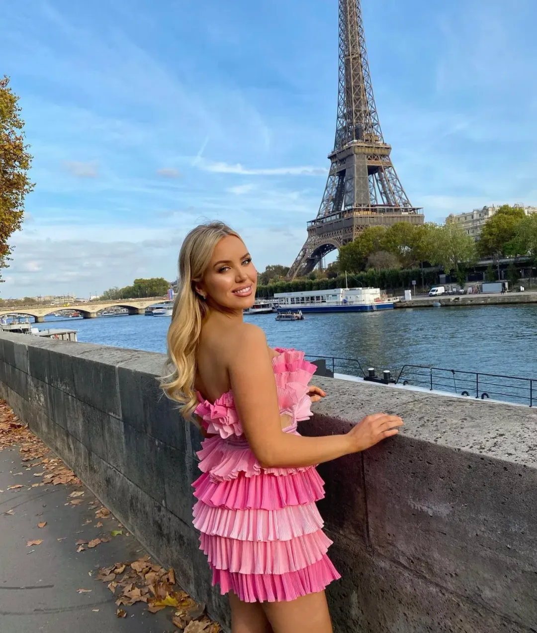 Eliya the Label Josephine Mini Dress Pink Size M/Au 10 for rent on The Volte - main image