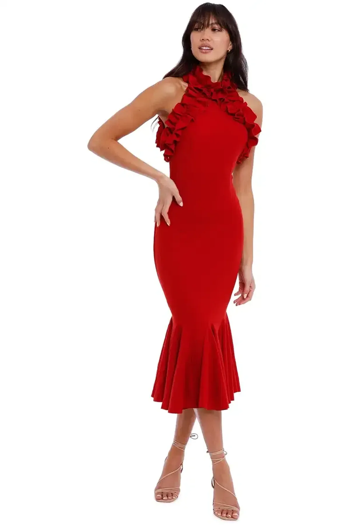 Elliatt Composure Dress Scarlet Red Size AU 12 - Image 1