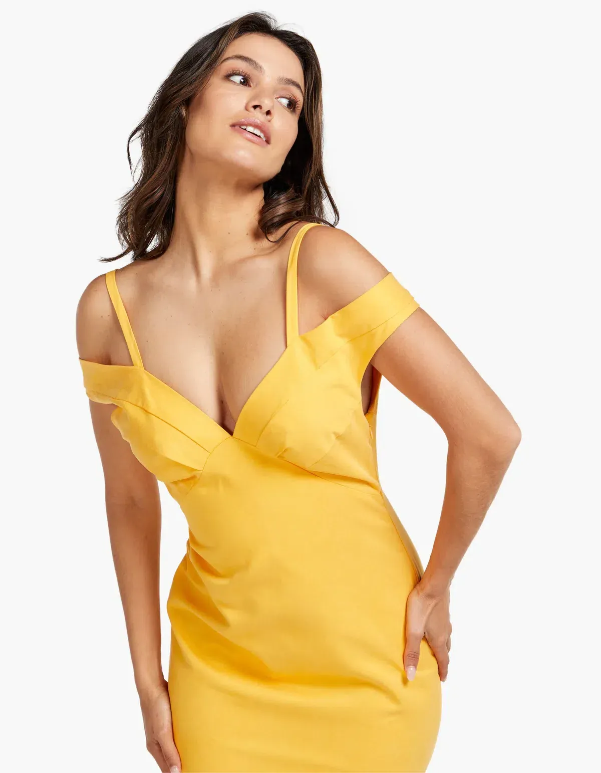 Viktoria & Woods Whirlpool Midi Dress in Mango Orange Yellow Size 14 - Image 2