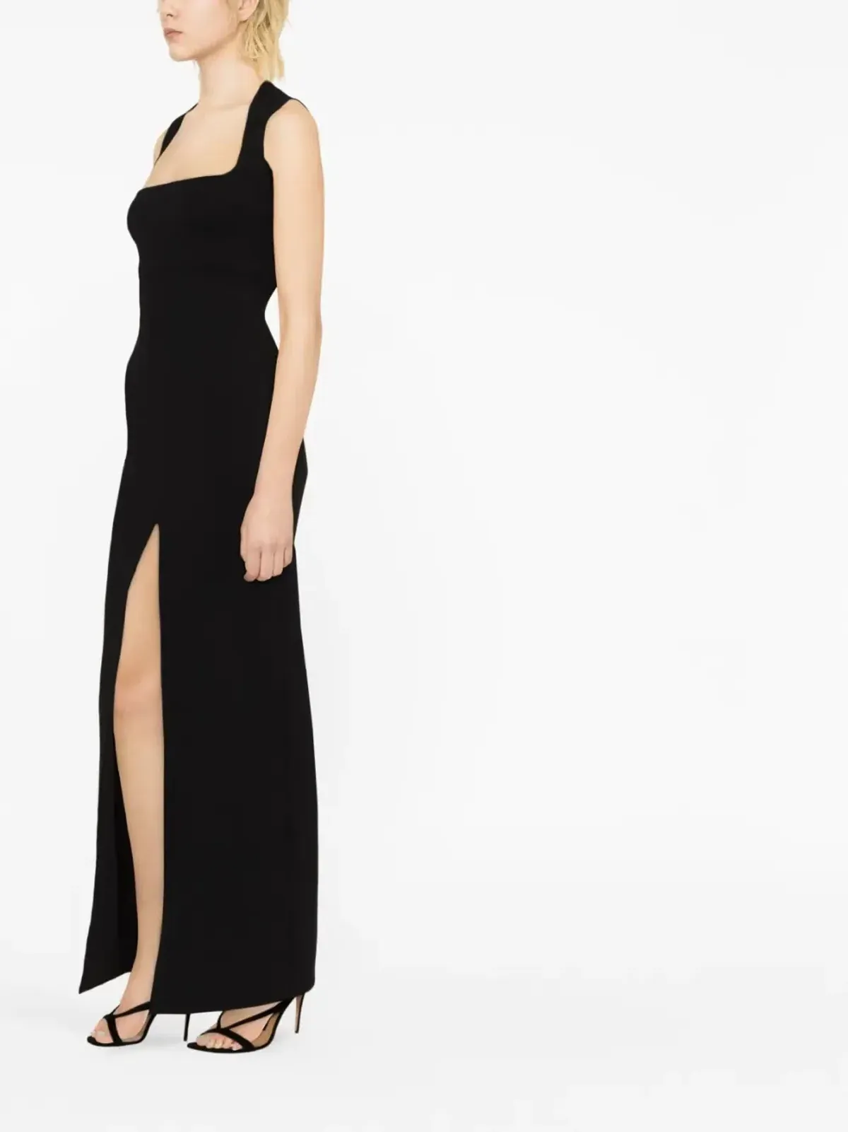 Solace London Sofia Maxi Dress in Black Size 10 - Image 3