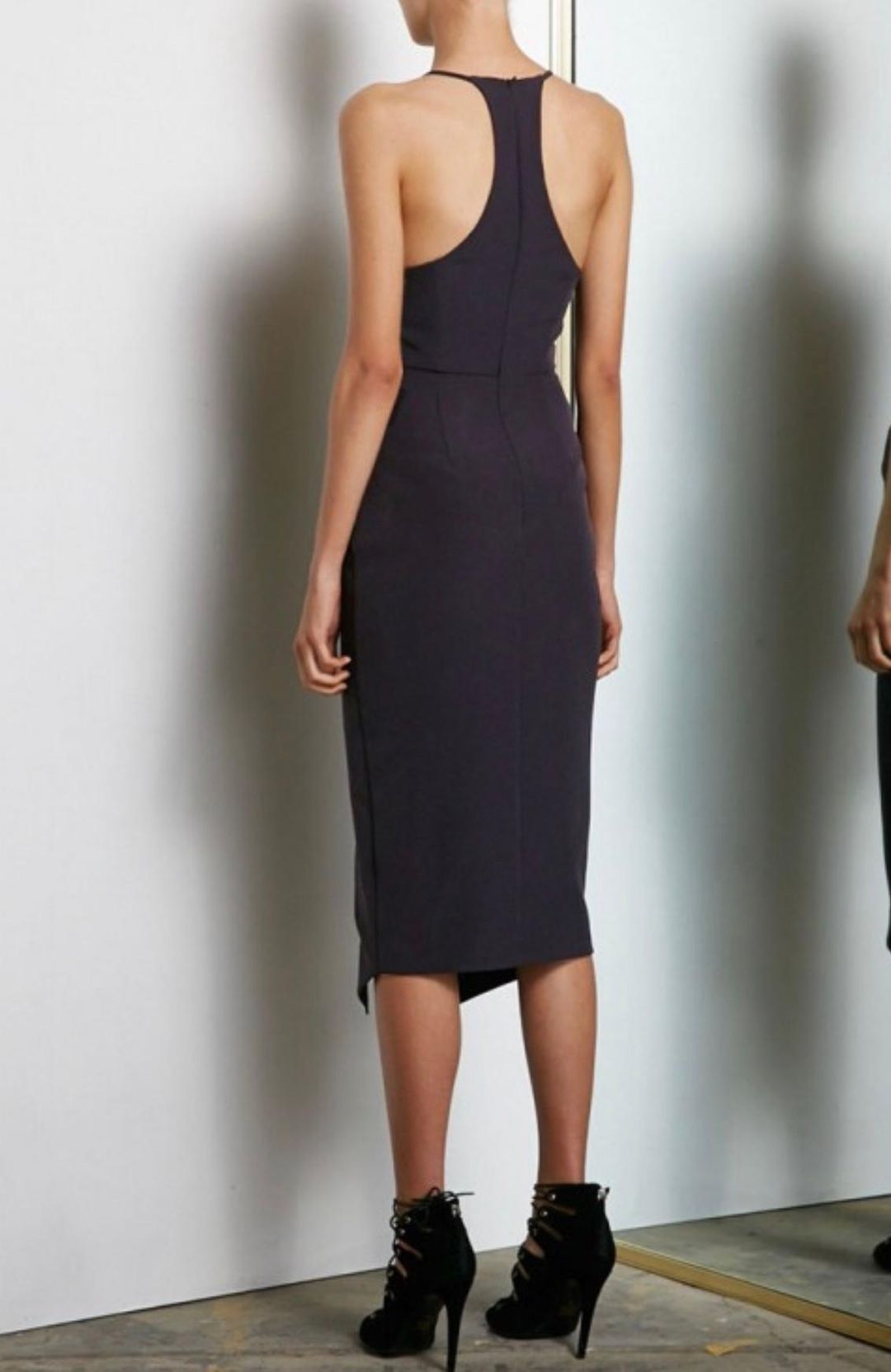 Shona Joy Nightingale Corset Cocktail Midi Dress size 12 for rent on The Volte - main image