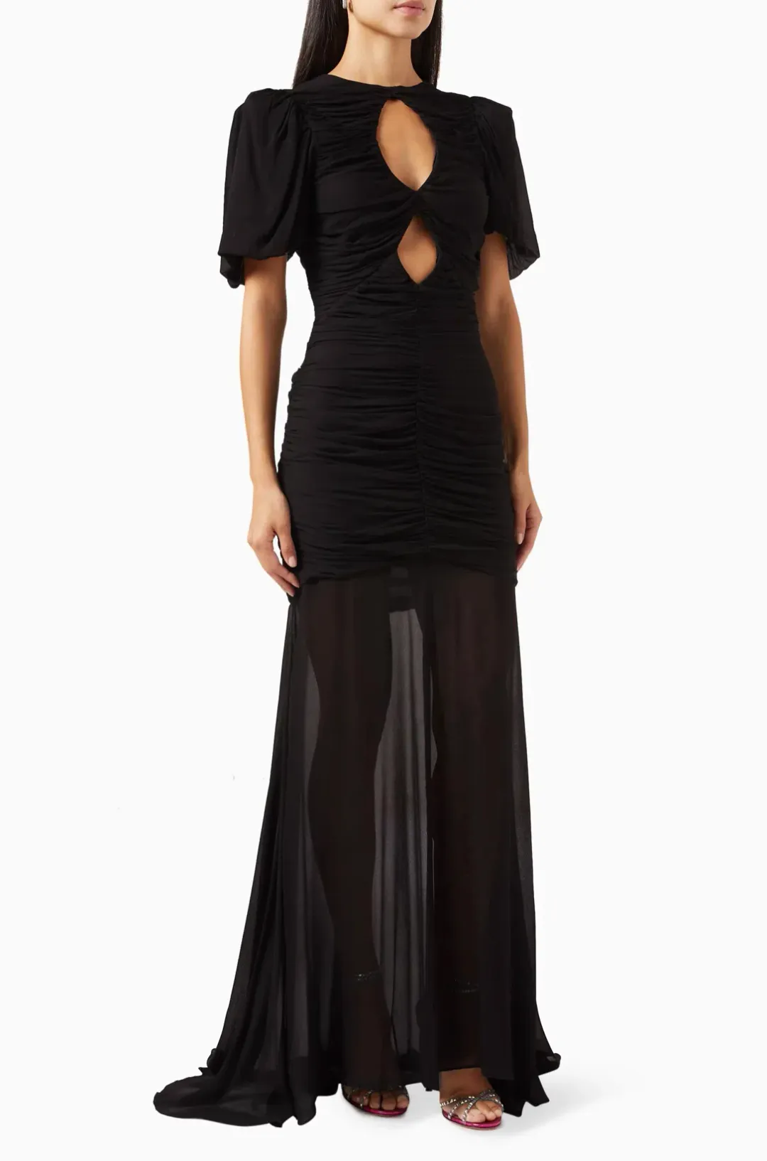 De La Vali Olympia Maxi Dress Black Size 12 for rent on The Volte - main image