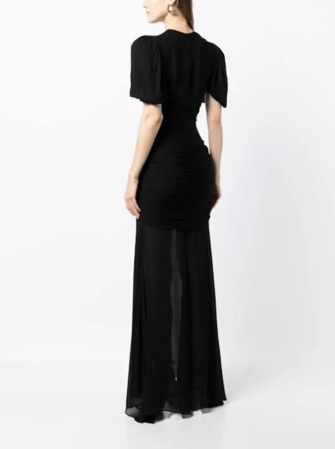 De La Vali Olympia Maxi Dress Black Size 12 for rent on The Volte - main image