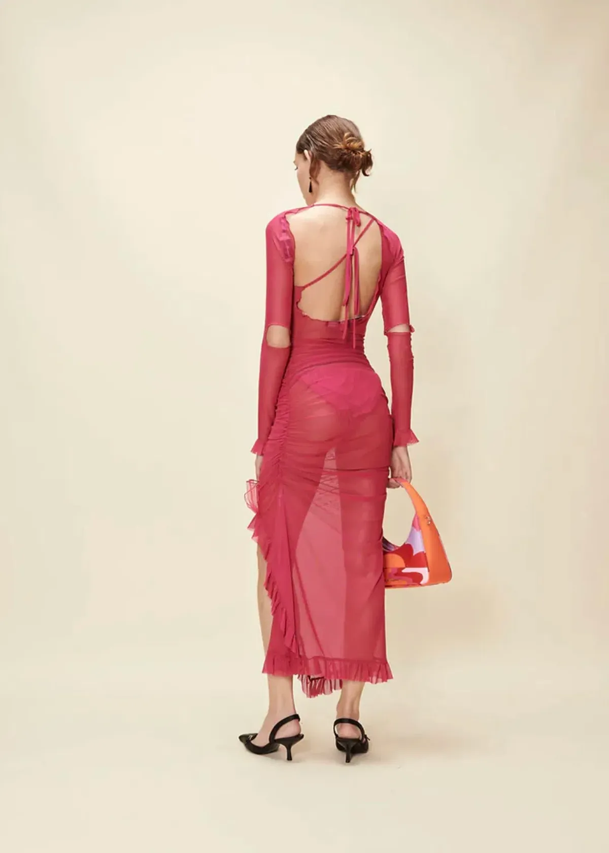 House Of Sunny Dolce Vita Dress Magenta Size 8 - Image 2