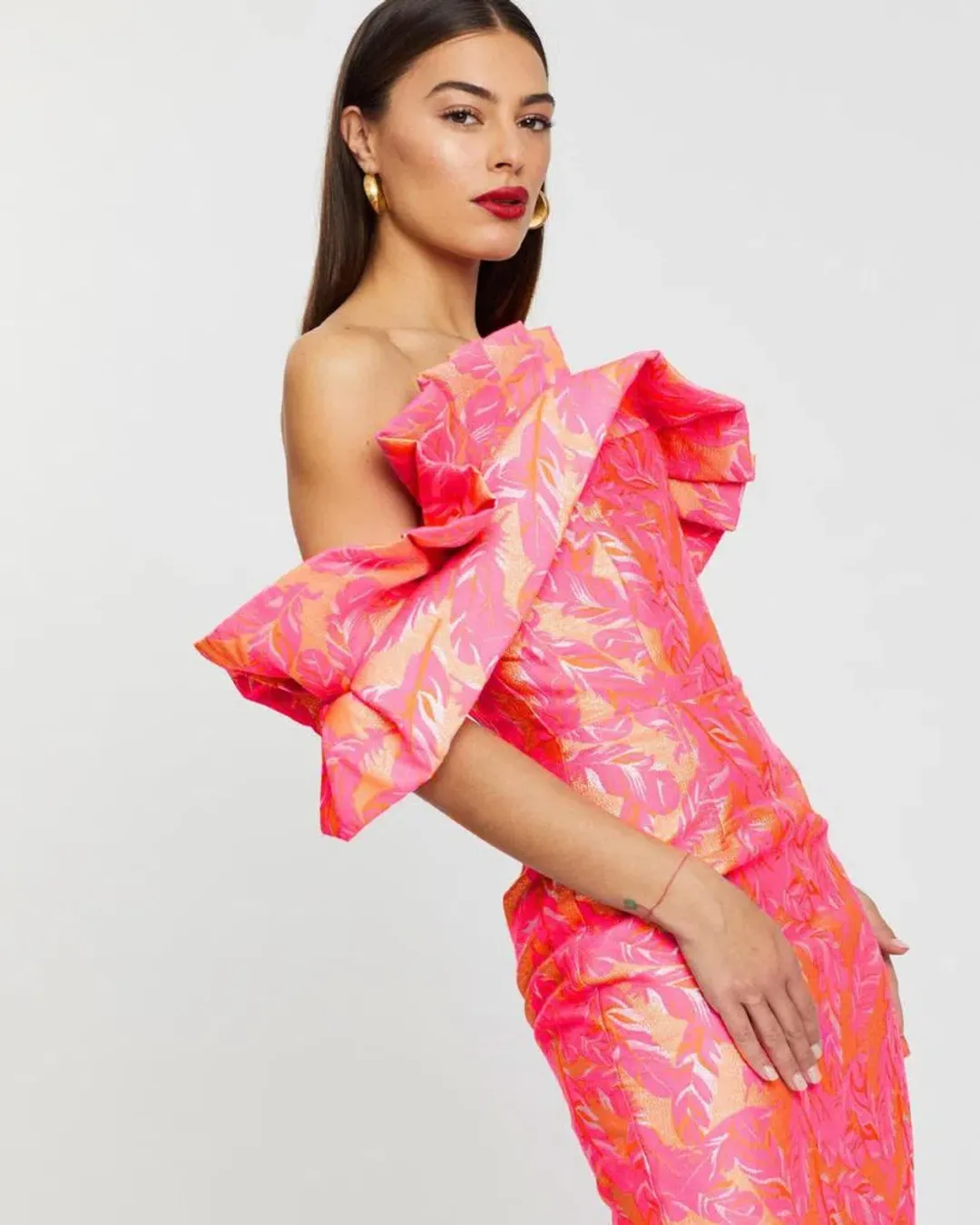 Eliya The Label Elena Dress Print Size 8 for rent on The Volte - main image