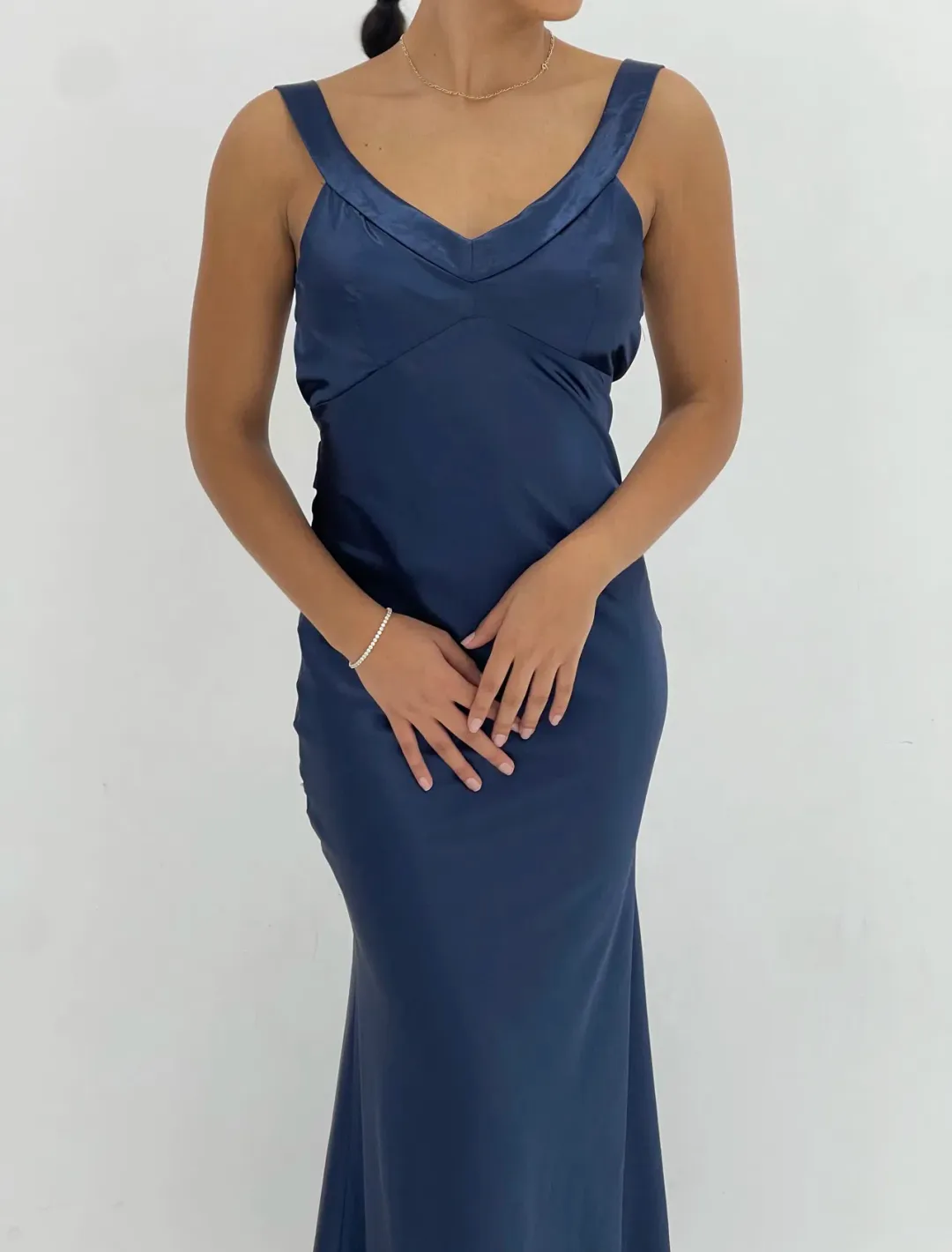 Frankie Lane the Label Delphi Gown Blue Size 8 for rent on The Volte - main image