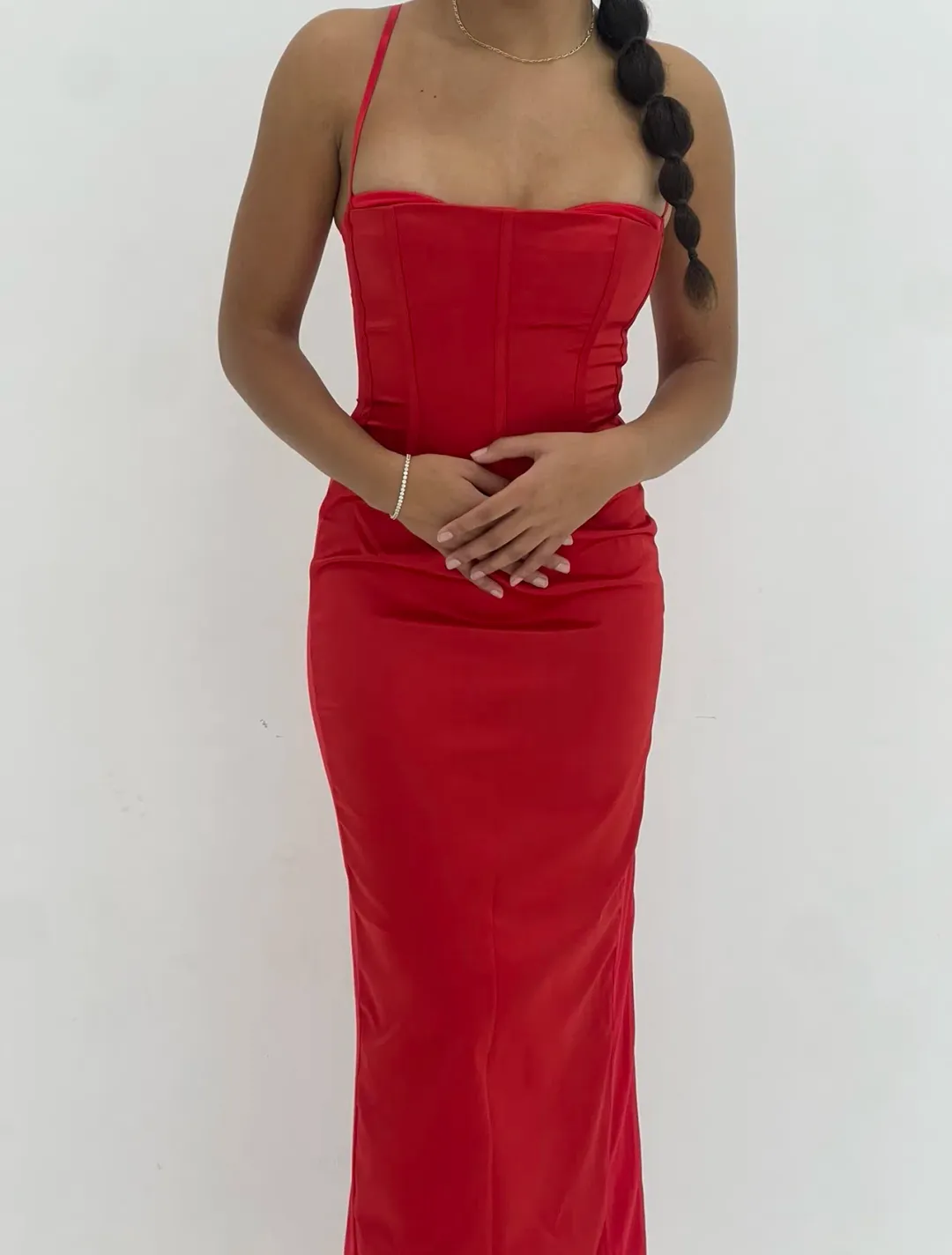 House of CB Shani Gown Red Size Small/Au 8 for rent on The Volte - main image