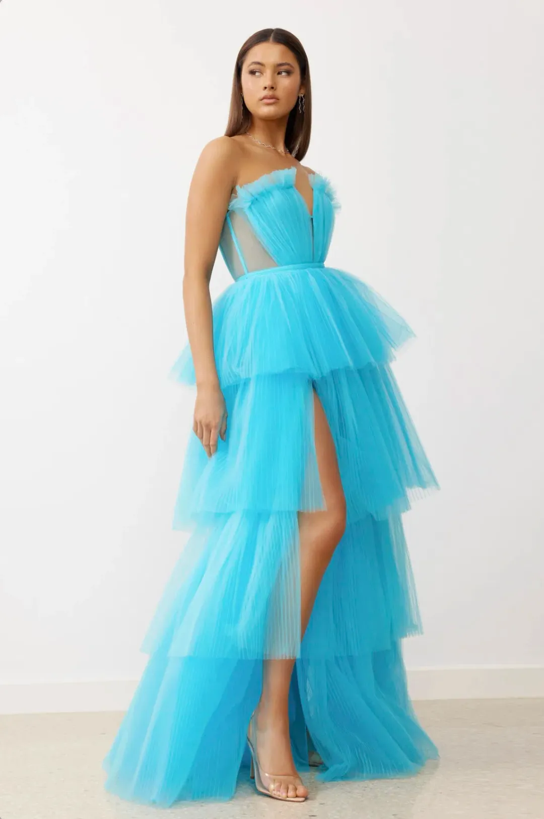 Lexi Cruz Dress Turquoise Size 10 for rent on The Volte - main image