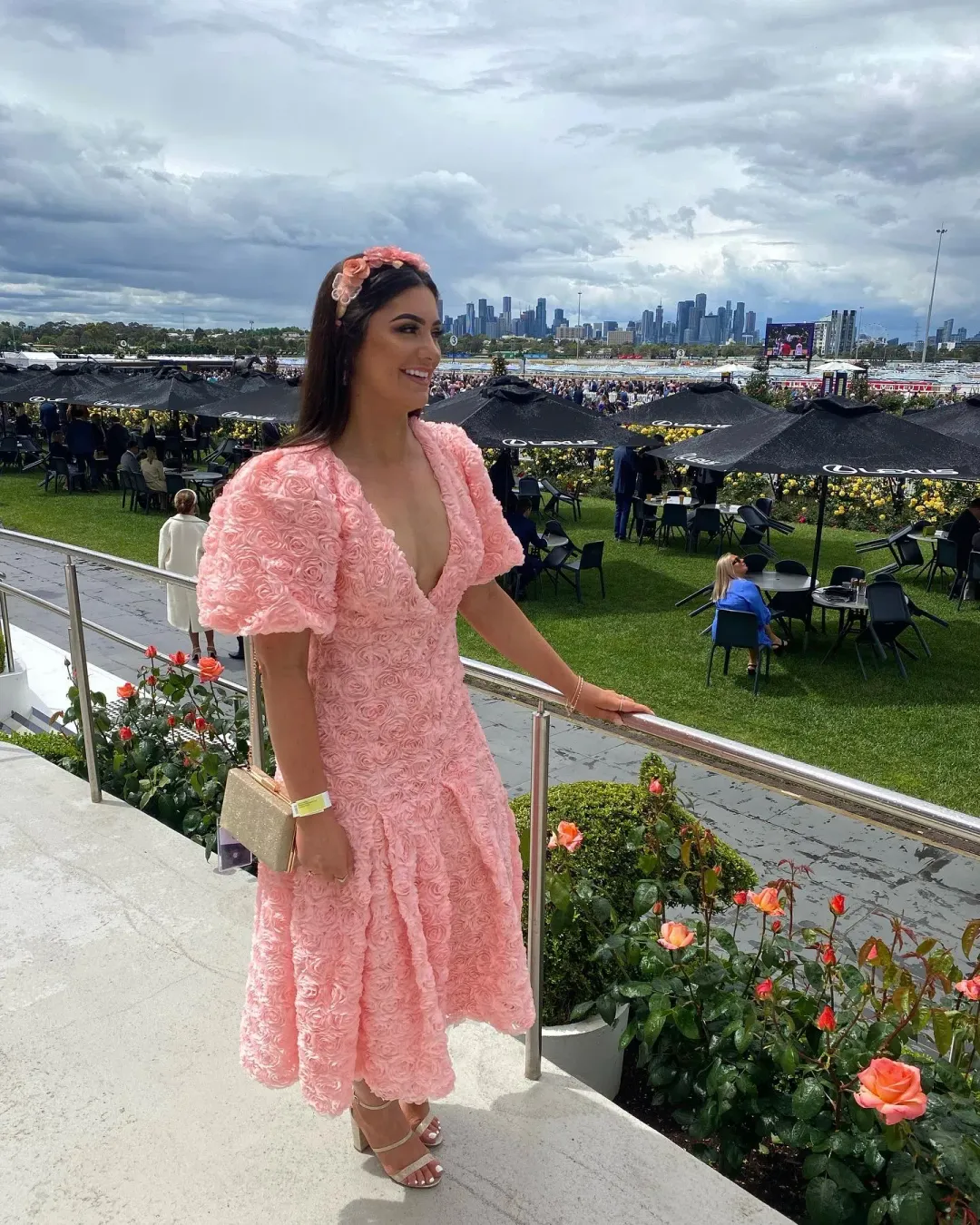 Alamour the Label Simona Dress Floral for rent on The Volte - main image