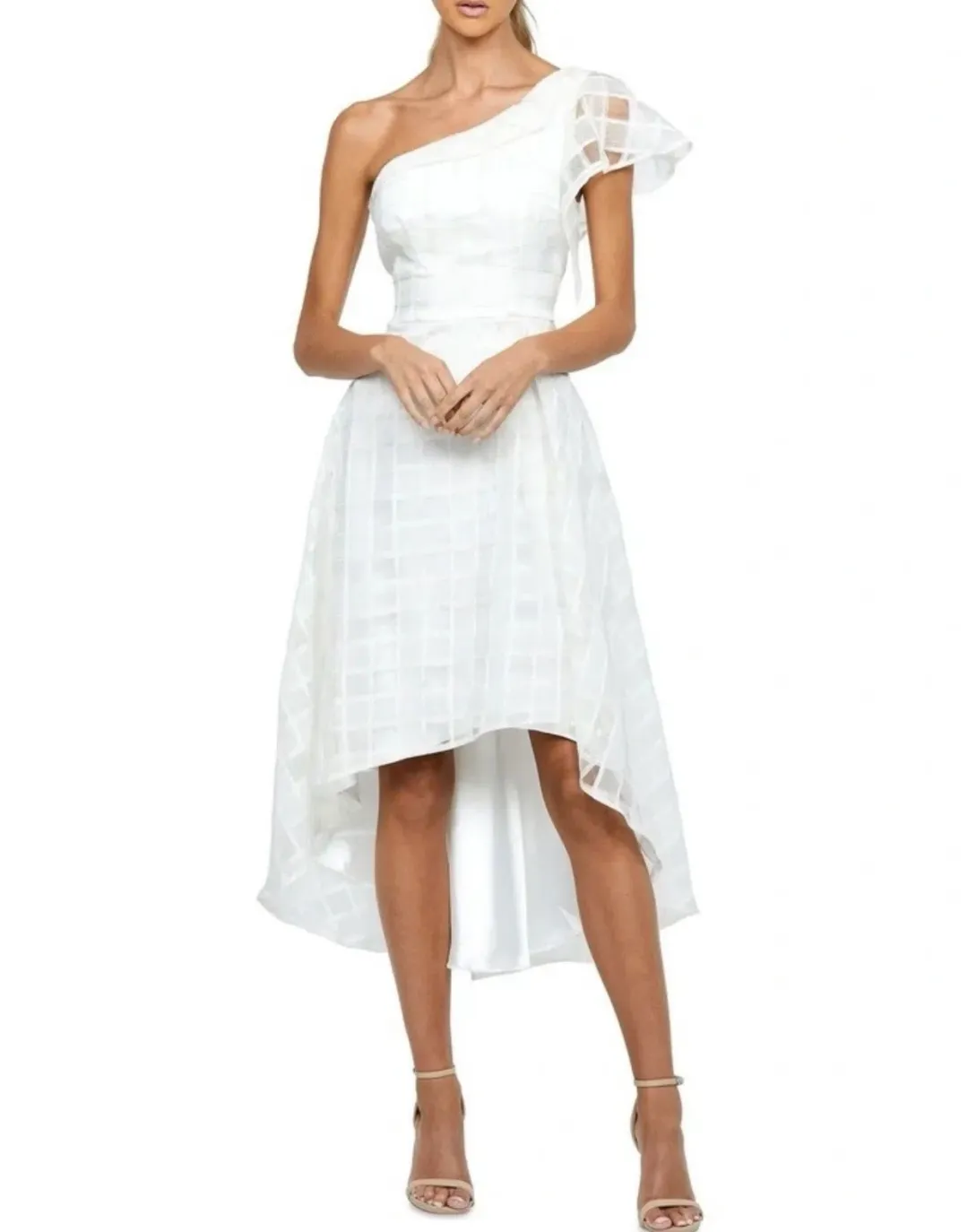 B by Bariano Luci One Should Flutter Sleeve Aline Dress   for rent on The Volte - main image