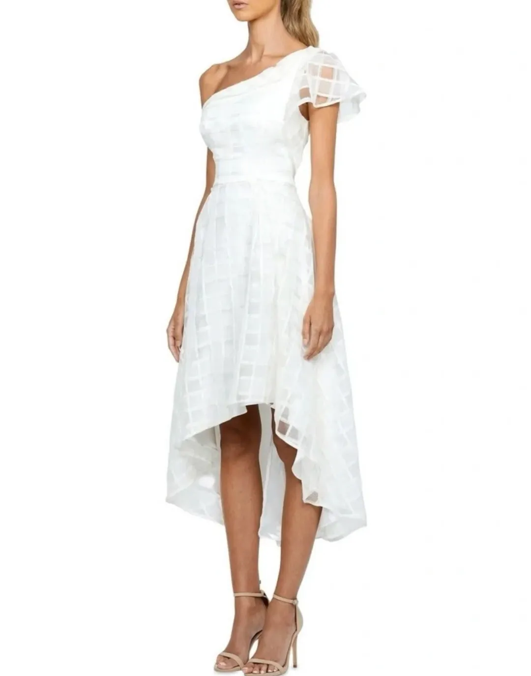 B by Bariano Luci One Should Flutter Sleeve Aline Dress   for rent on The Volte - main image