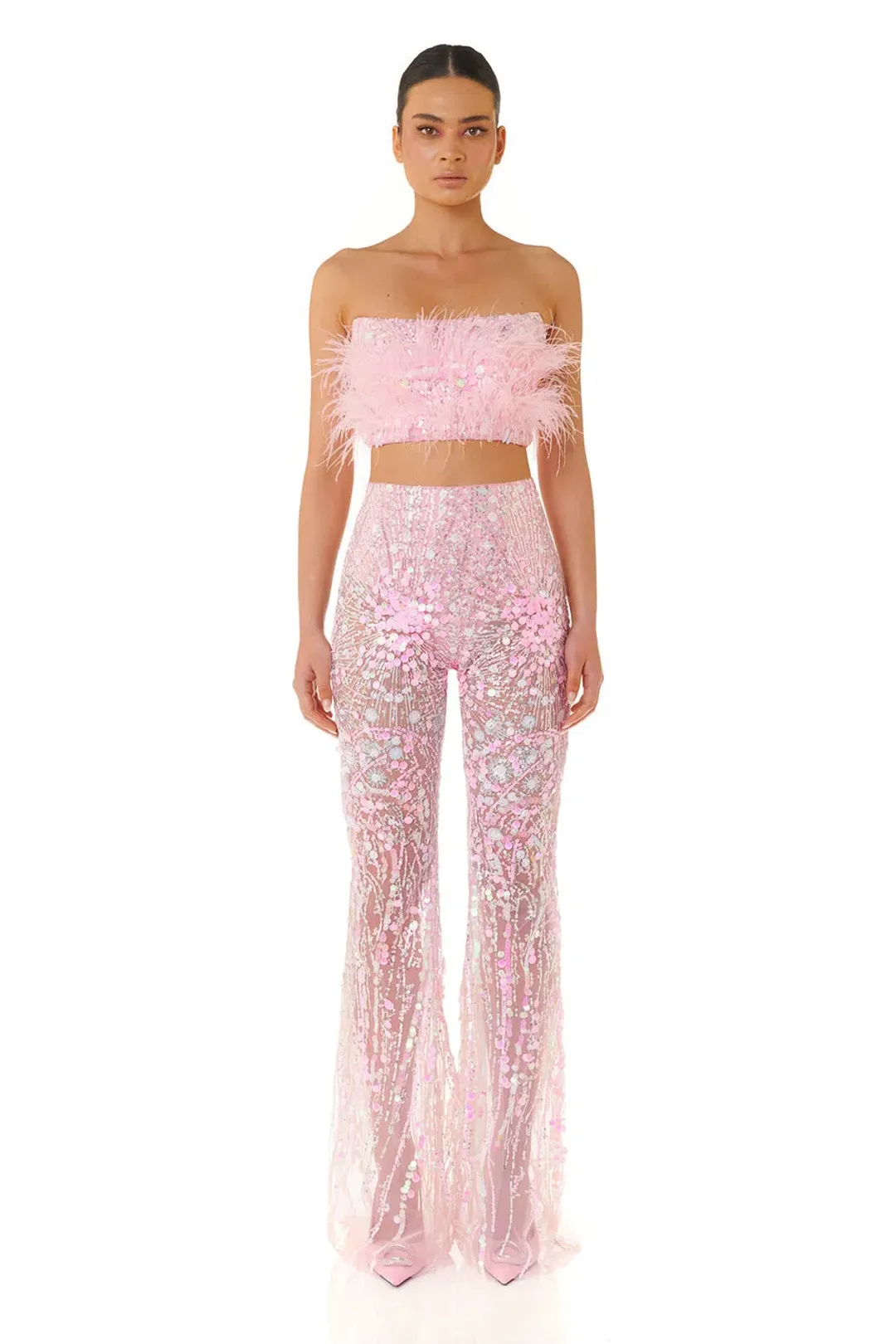 Eliya the Label Heather Top Pink Size Small/AU 8 for rent on The Volte - main image