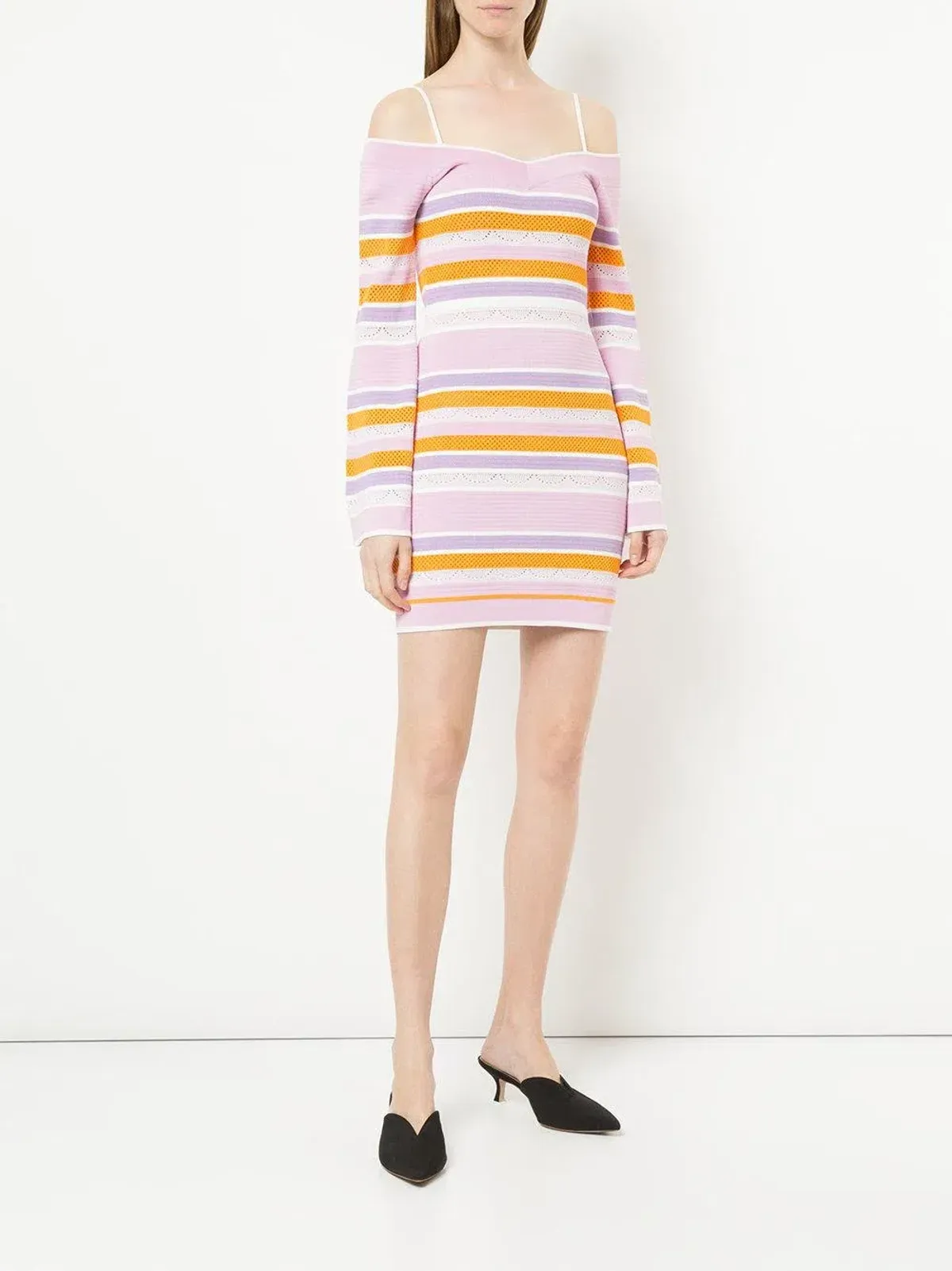 Alice McCall Pocketful of Rainbow Dress Pink Stripe Print Size 8 - Image 3
