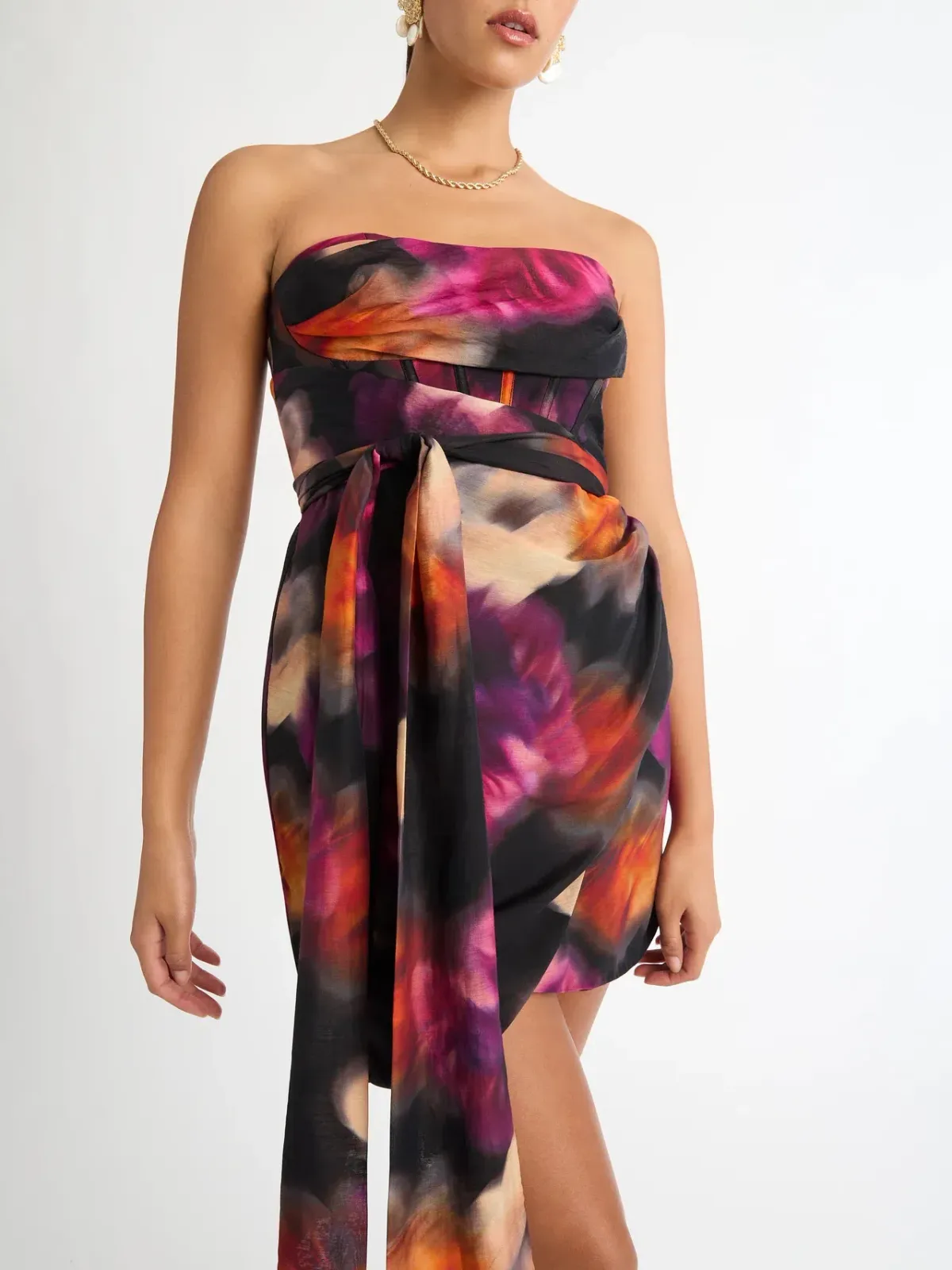 Sheike Autumn Haze Dress Multi Size 8 - Image 3