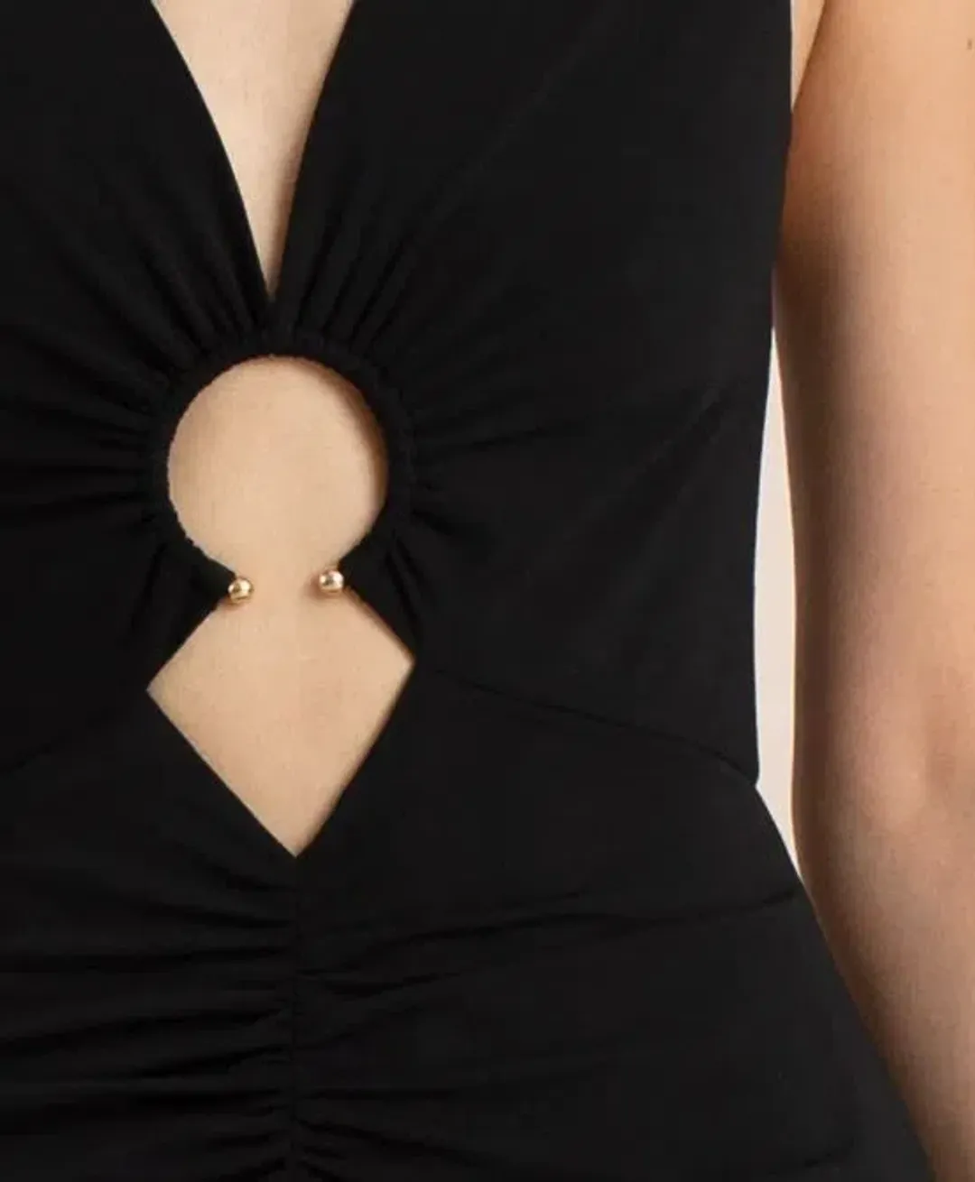 Bec & Bridge Lindsey V Maxi Dress Black Size 6 for rent on The Volte - main image