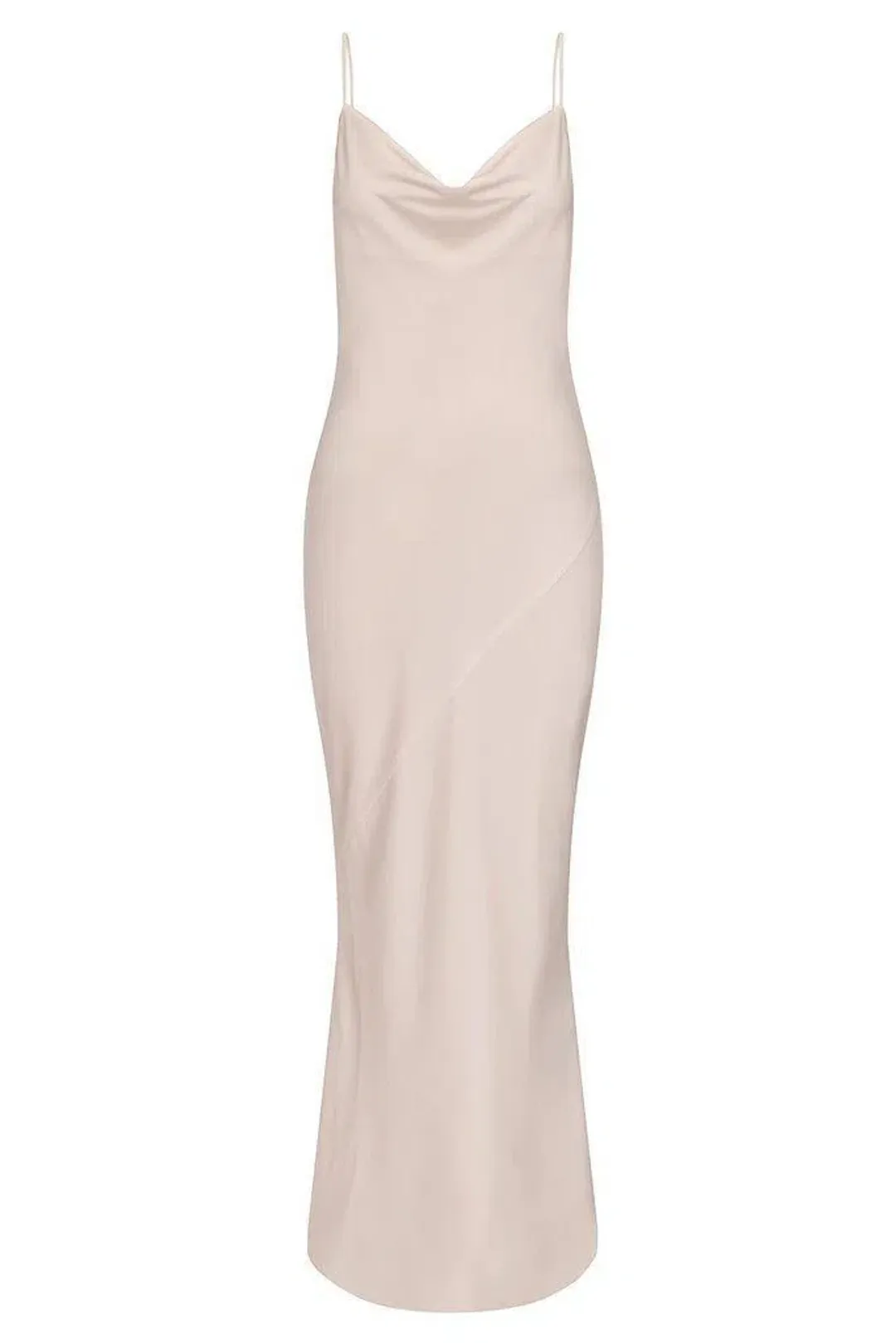 Shona Joy Luxe Bias Cowl Slip Dress Cream Size AU 8 for rent on The Volte - main image