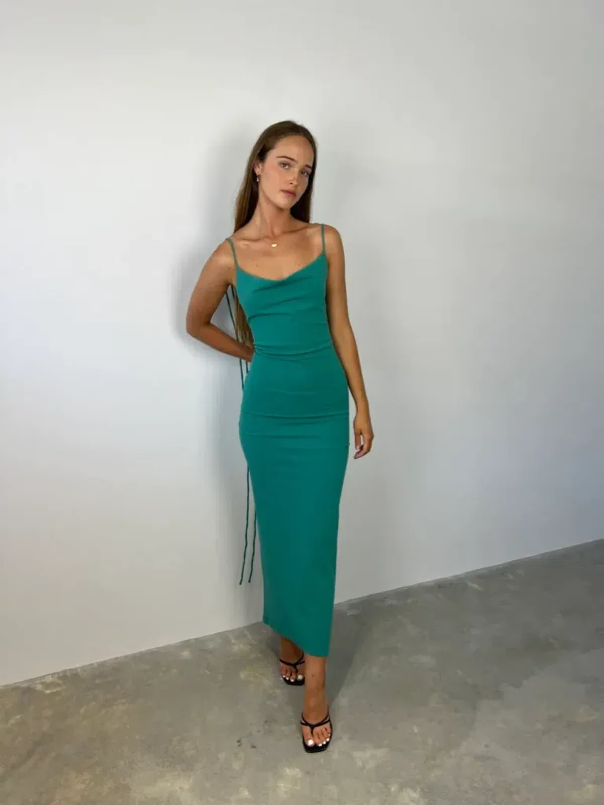 Melani The Label Amra Gown in Jade Size 8 - Image 1