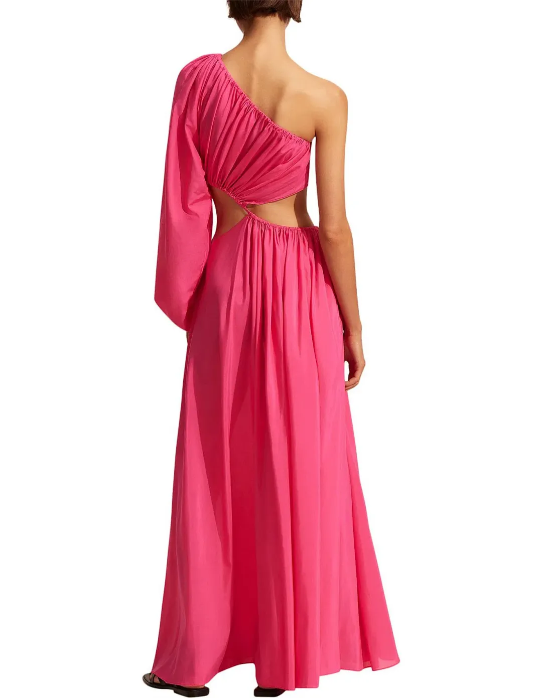 Matteau Asymmetric Wave Dress Pink Size 3 / AU 10 for rent on The Volte - main image