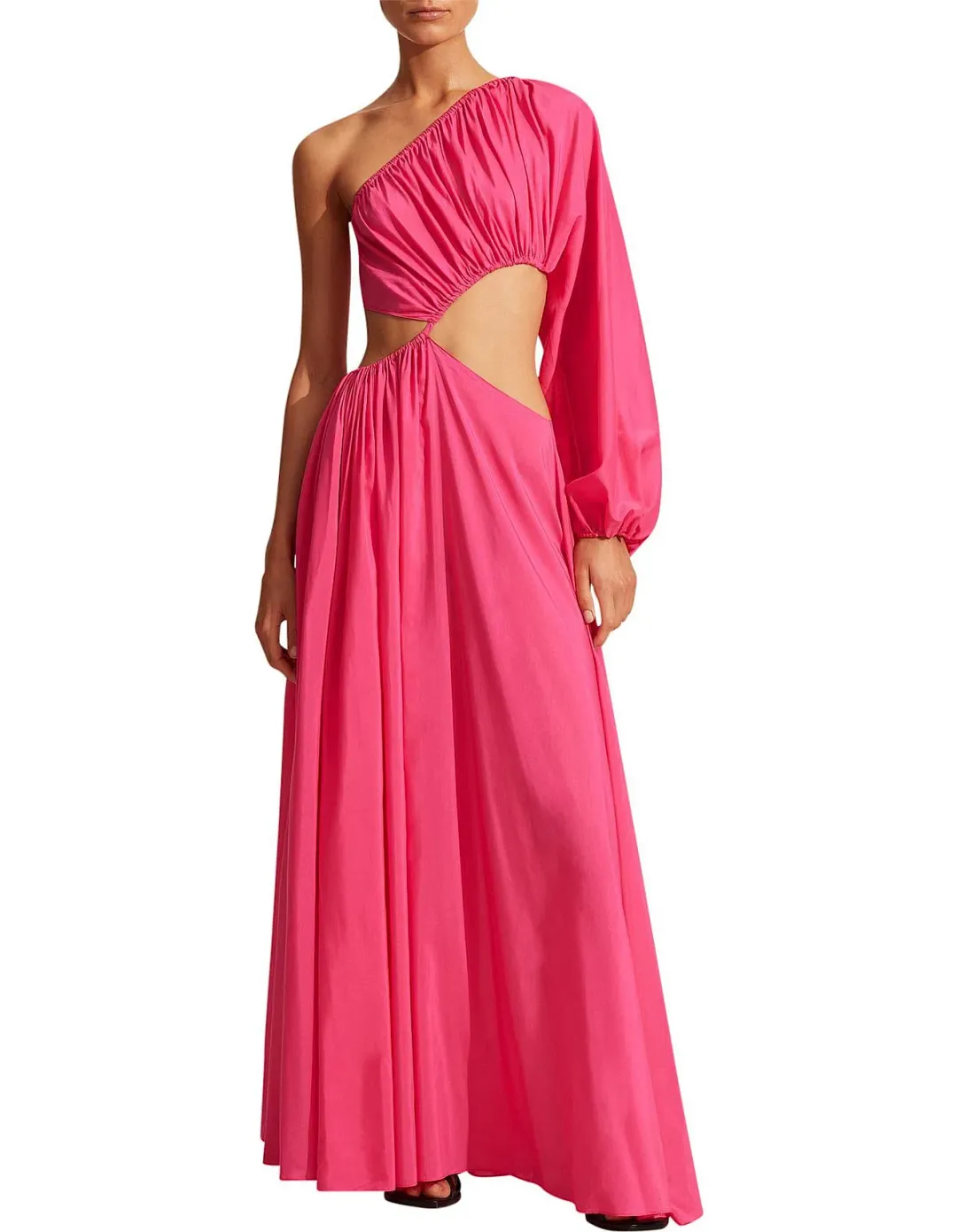 Matteau Asymmetric Wave Dress Pink Size 3 / AU 10 for rent on The Volte - main image
