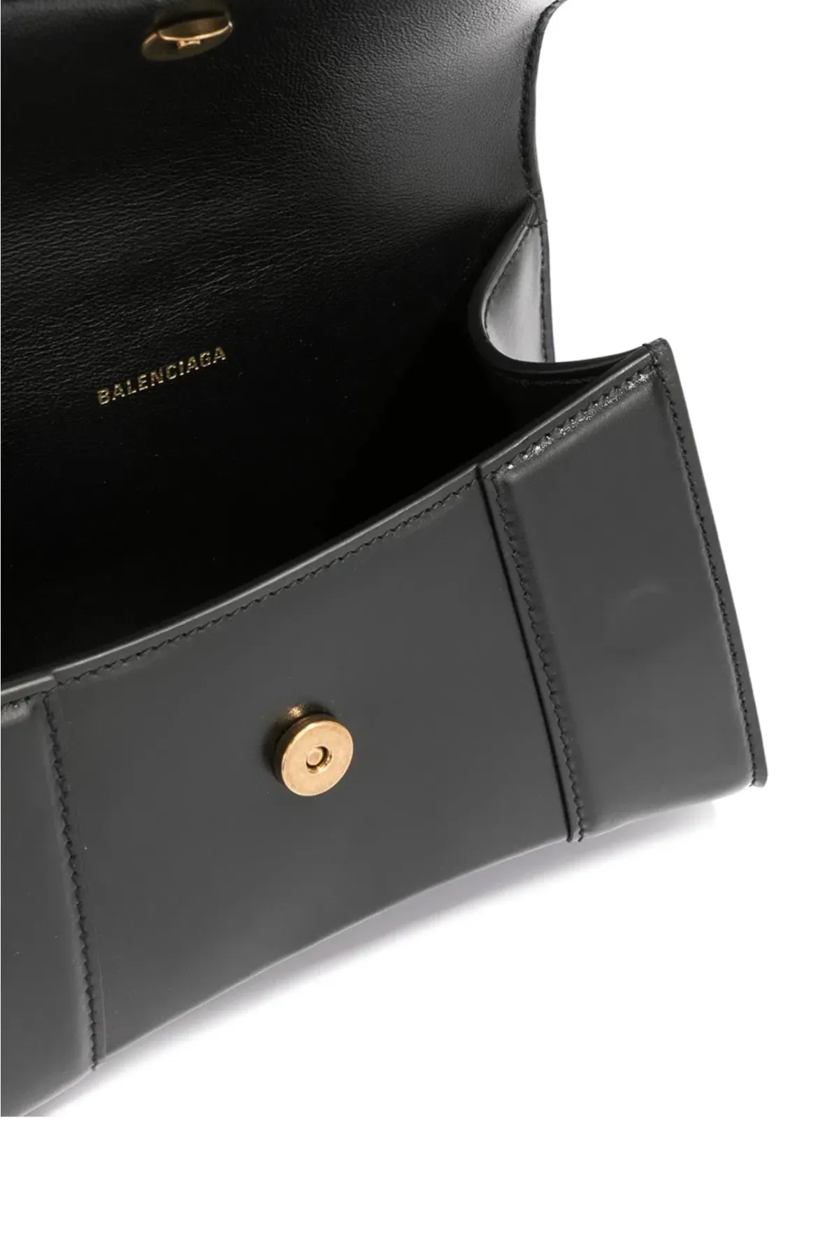 Balenciaga Hourglass Top Handle Bag Black Size XS - Image 3