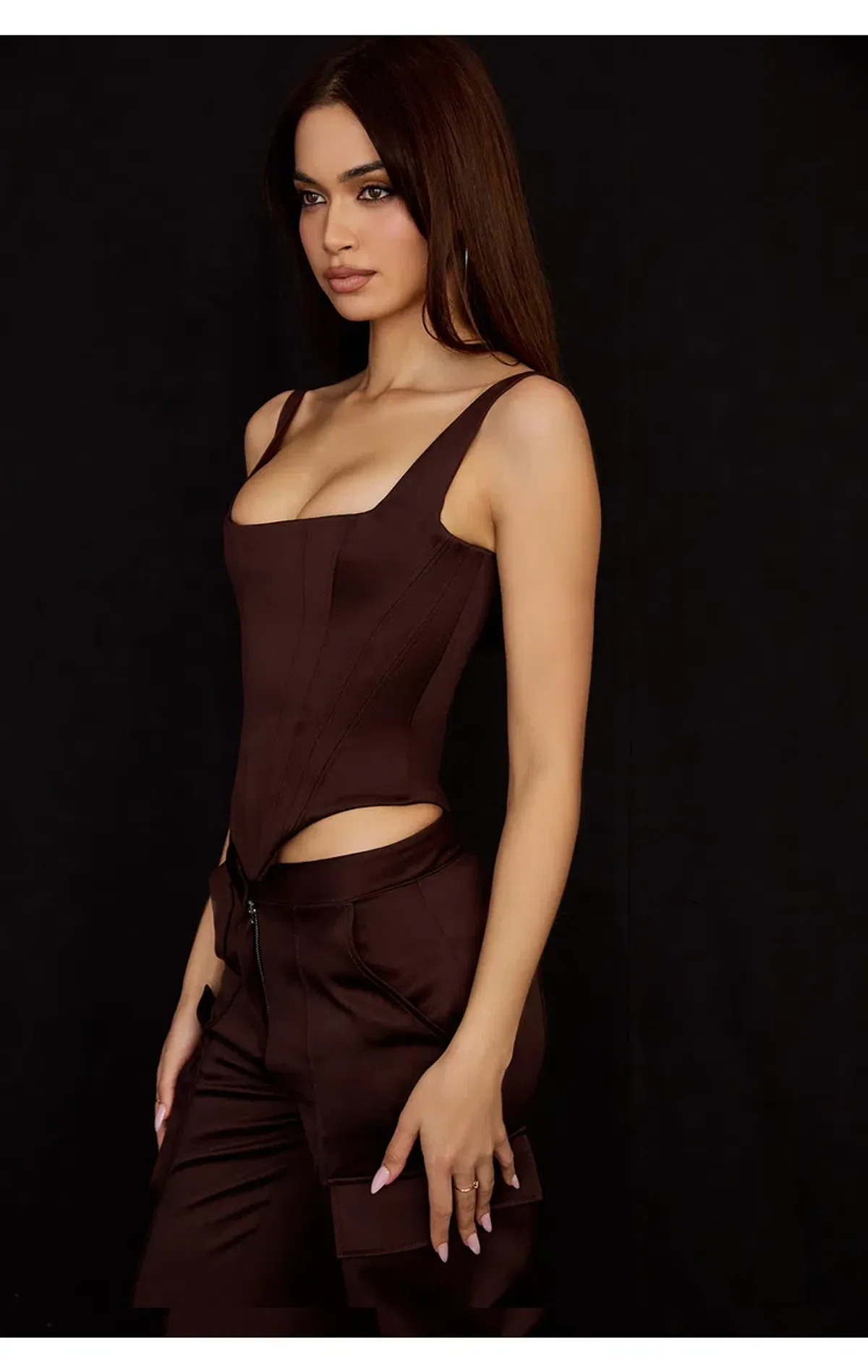 House of CB Rafa Corset & Daria Pants Set Brown Size S / AU 8 - Image 6