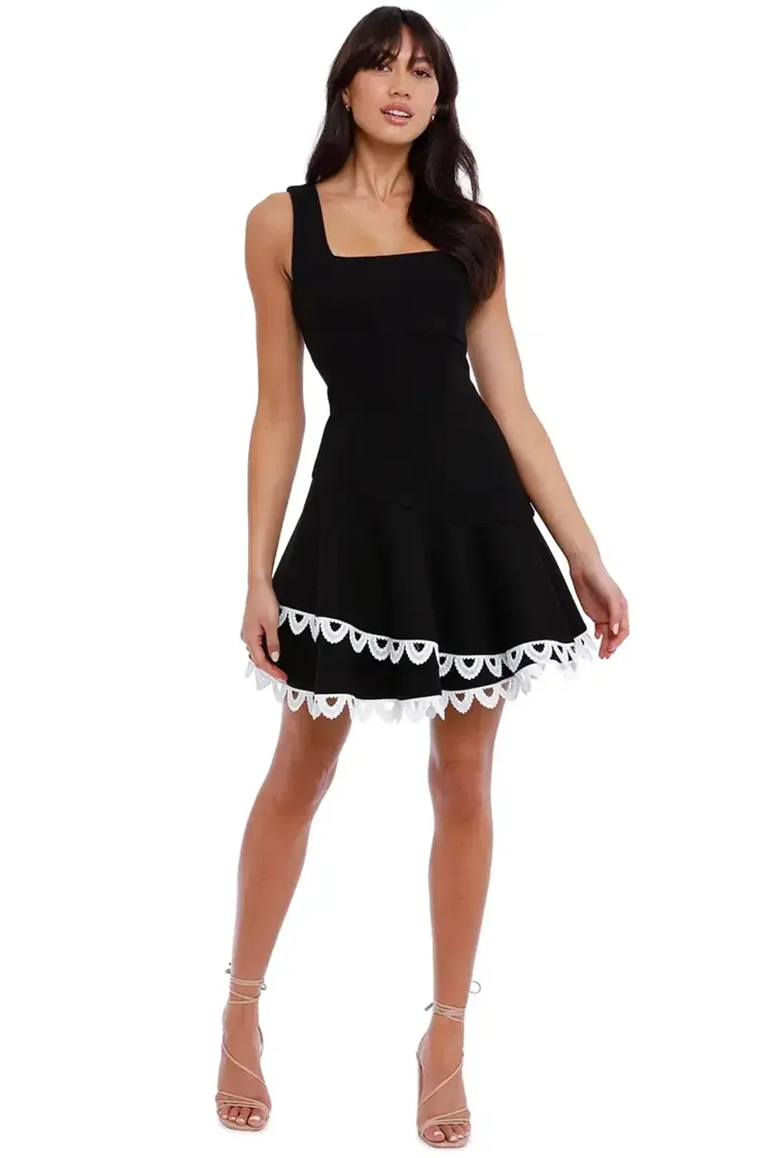 Elliatt Elevated Dress Black and White Size 14 for rent on The Volte - main image