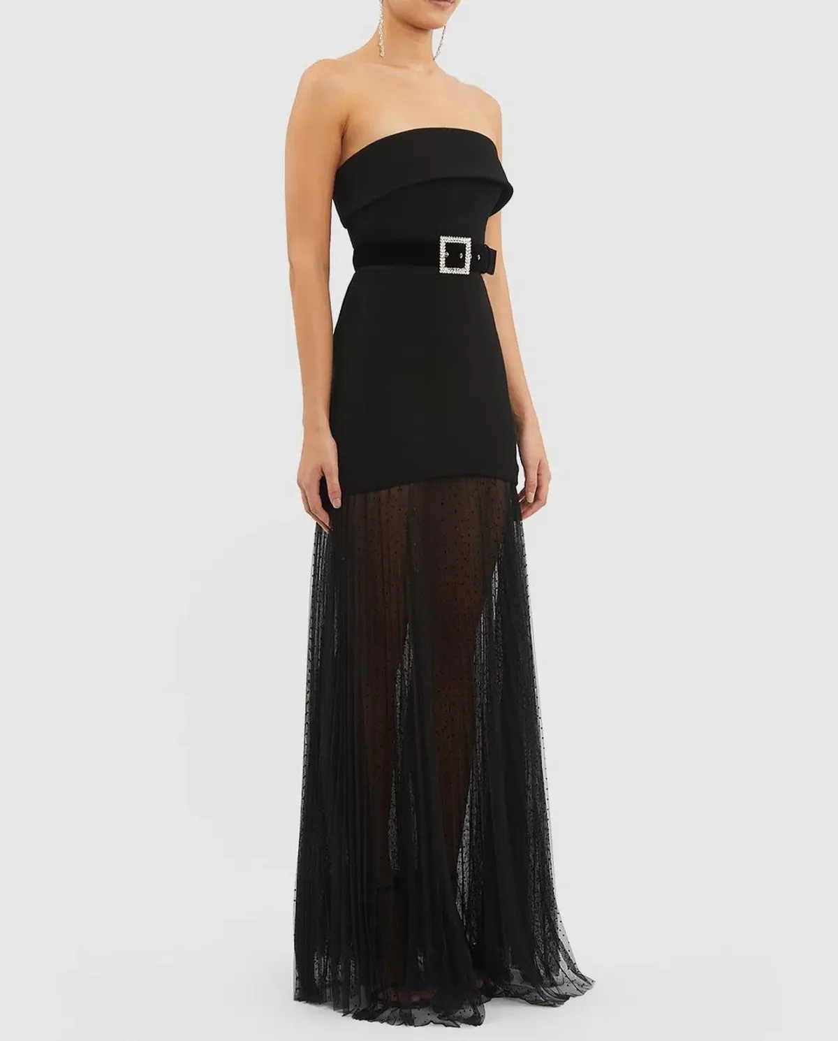 Rebecca Vallance Yvonne Strapless Gown Black Size 6  - Image 2